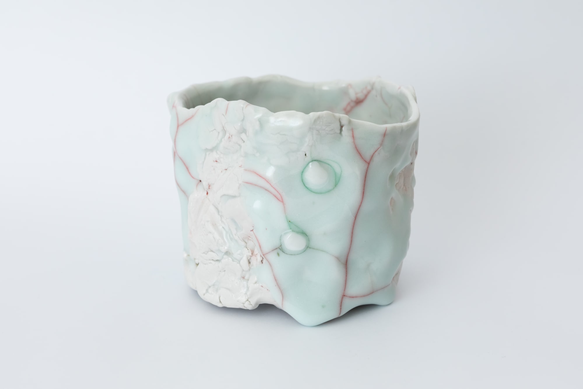 Kodai Ujiie, Celadon and Lacquer Tea Bowl