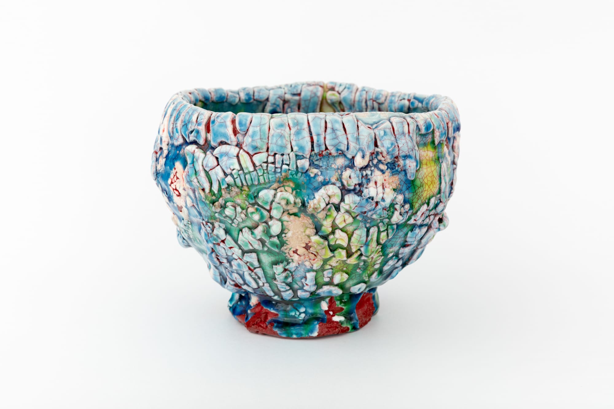 Kodai Ujiie, 織部漆朱塗鉢 - Oribe Lacquer Vermillion Bowl【非売/Not for Sale】