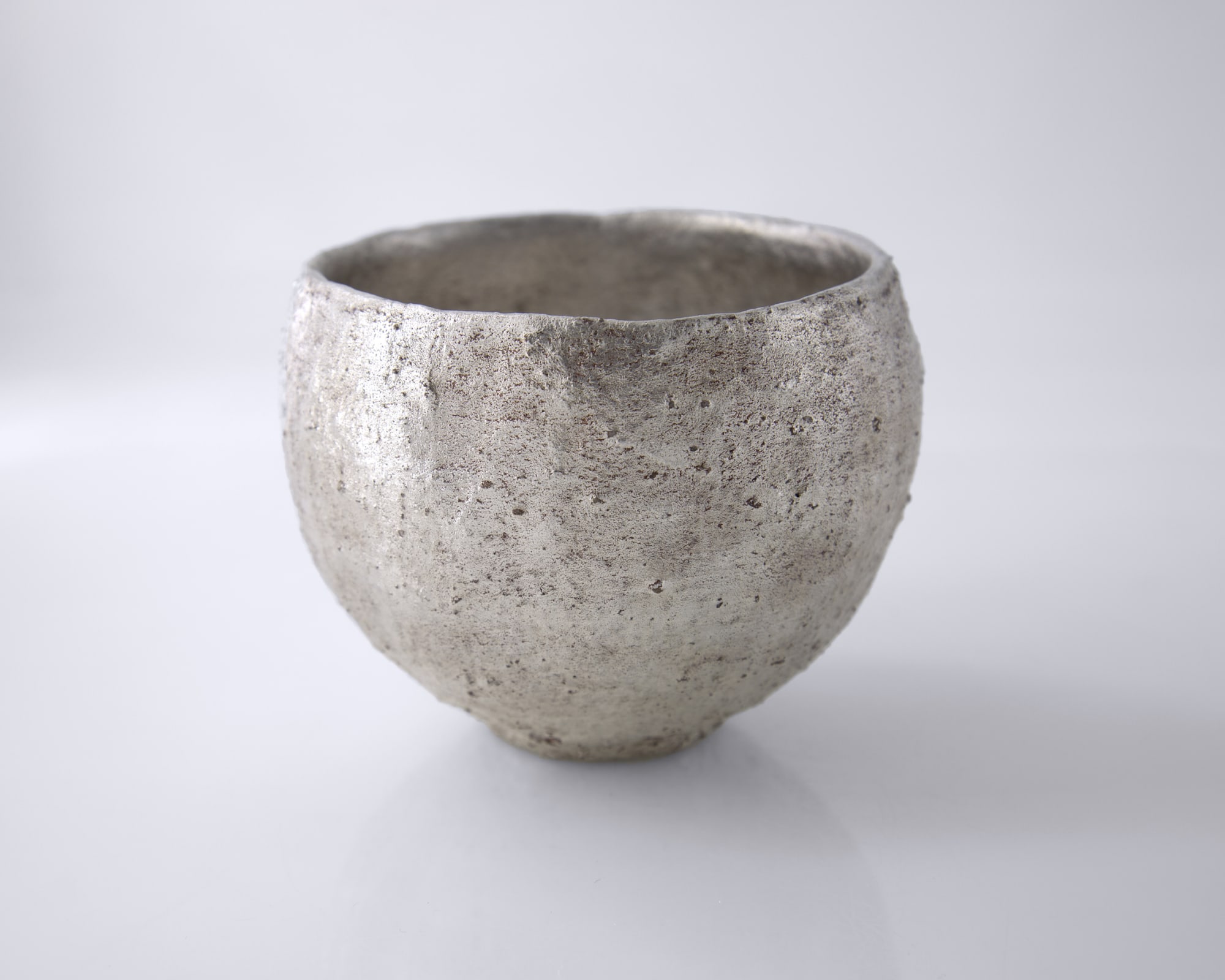 Yasushi Fujihira, Silver Tea Bowl, 2019