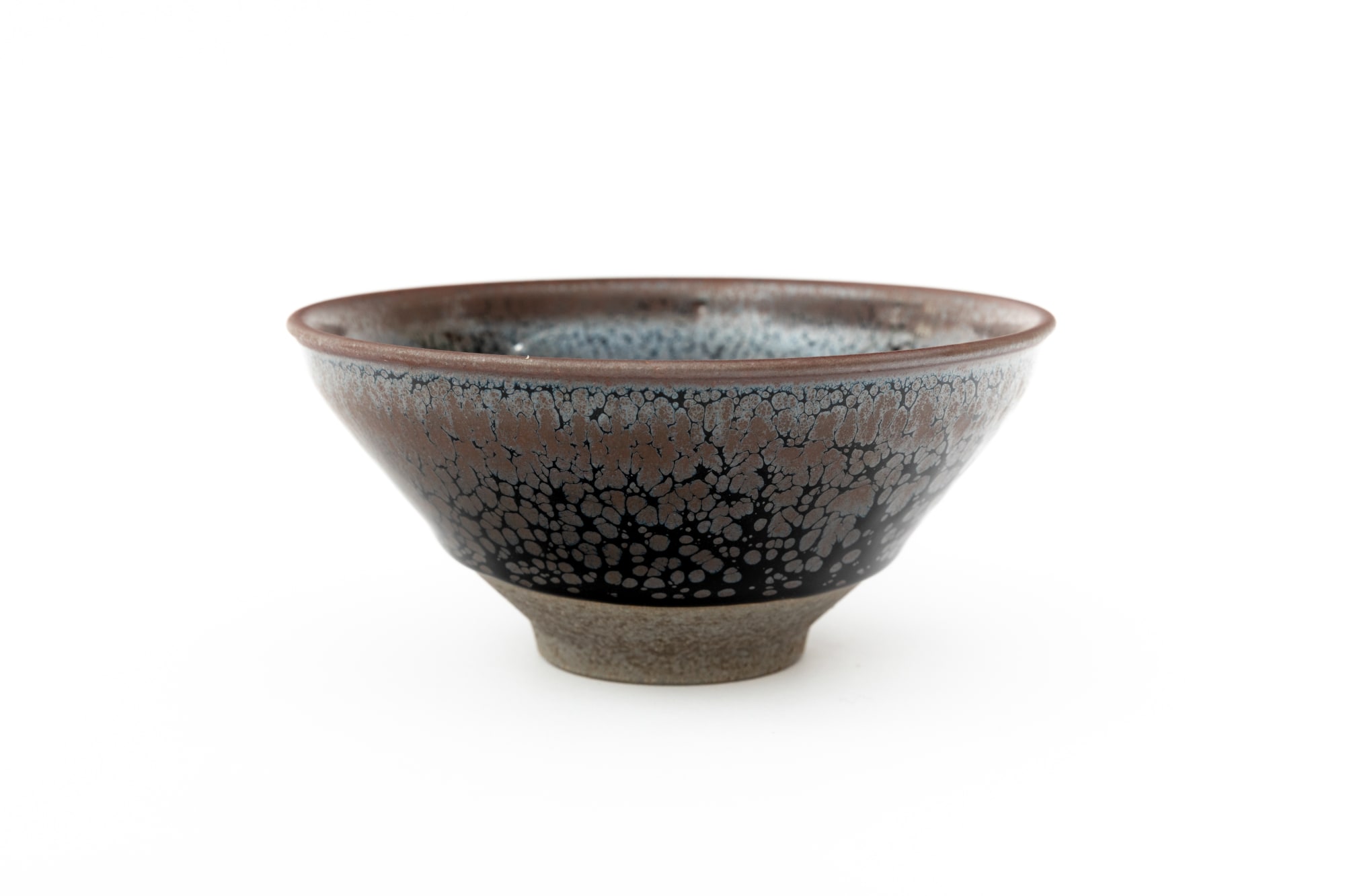 Noriyuki Furutani, Tenmoku Tea Bowl (fired in anagama kiln) - 油滴天目茶盌(穴窯焼成)