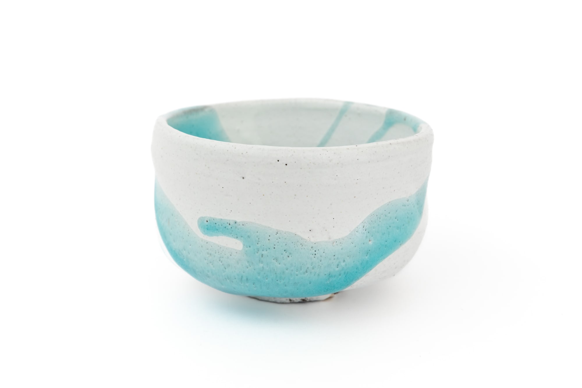 Ryusuke Asai, Blue Wave Tea Bowl "Hahagakuni" - 碧波茶碗「妣が国」
