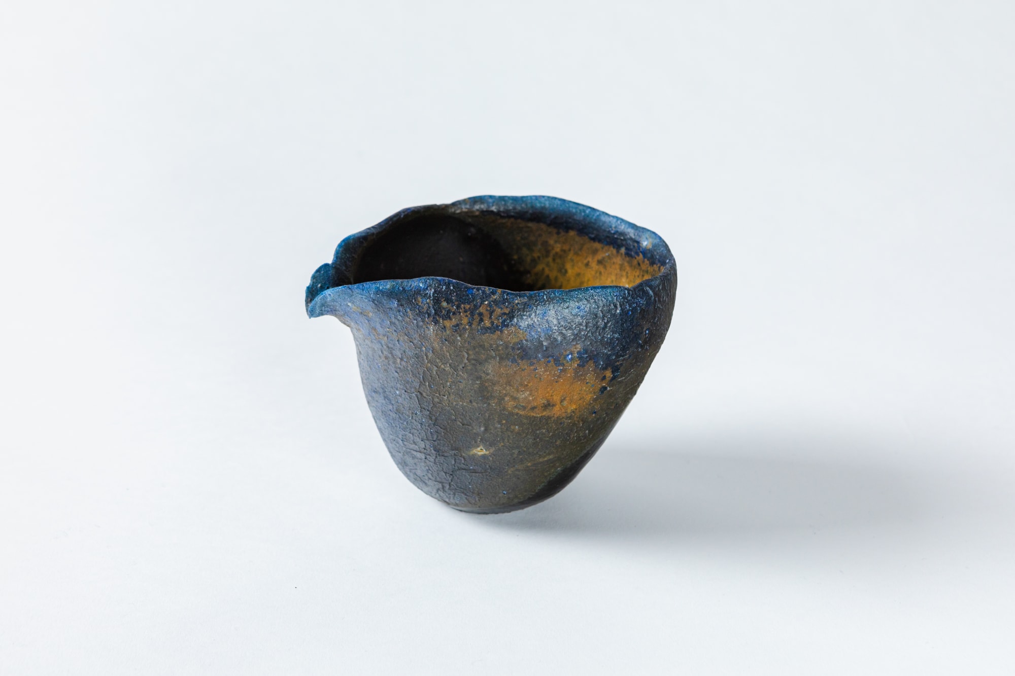 Hiroshi Goseki, Blue Yohen Black Katakuchi Bowl