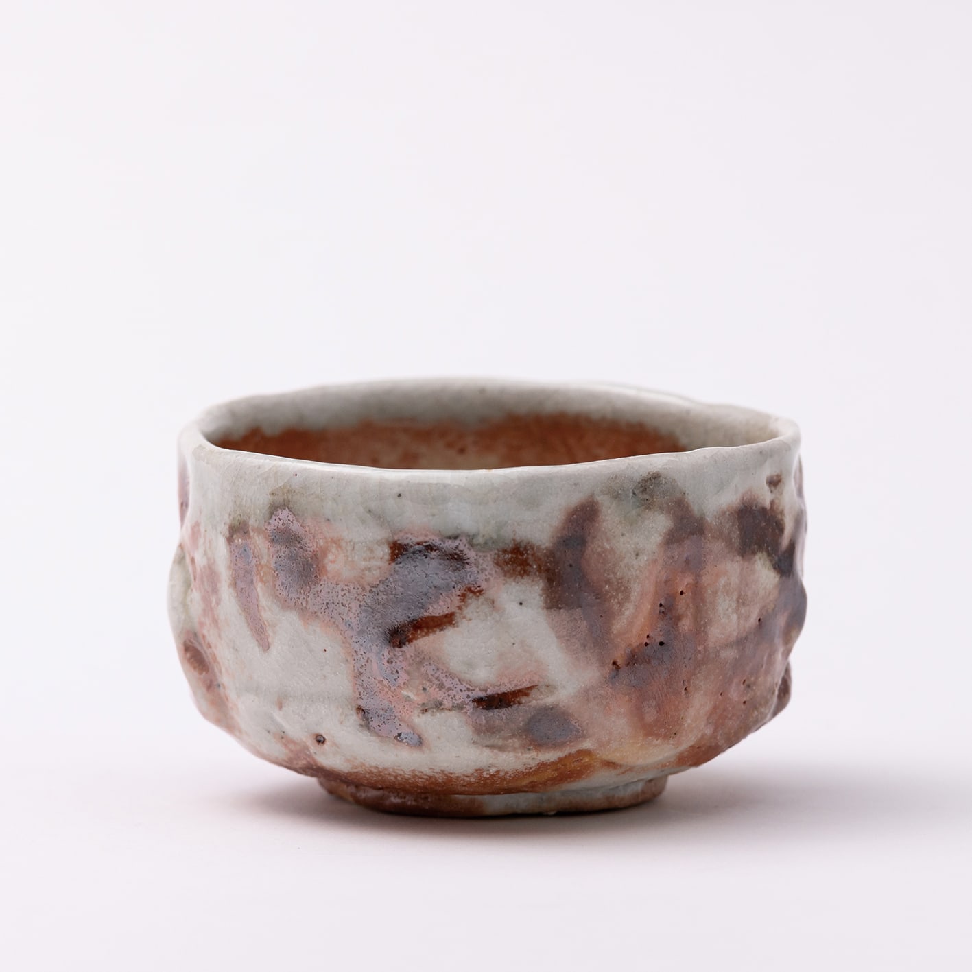Kan Matsuzaki, Natural Ash and Shino Tea Bowl, 2020