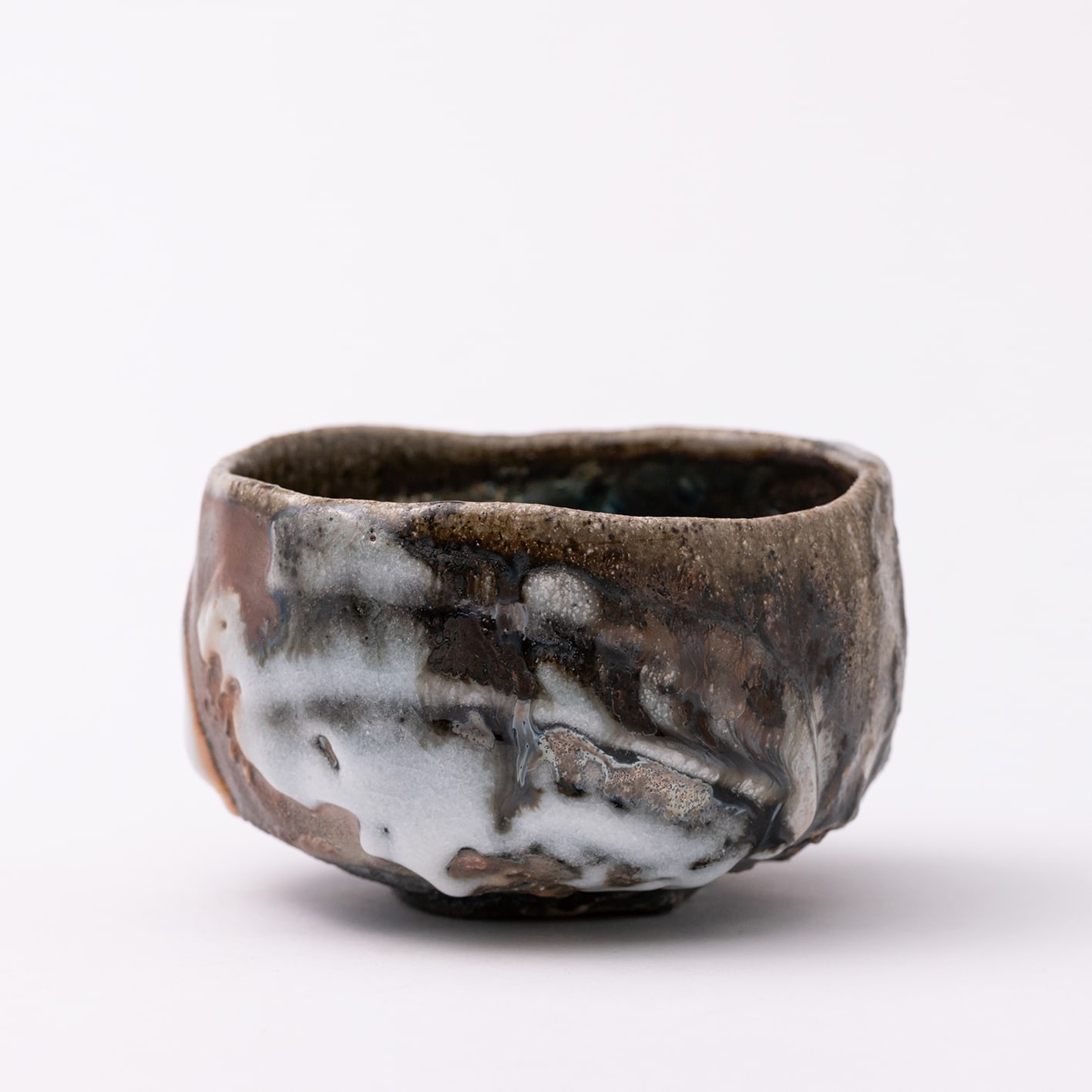 Kan Matsuzaki, Yohen Iron Shino Tea Bowl, 2020