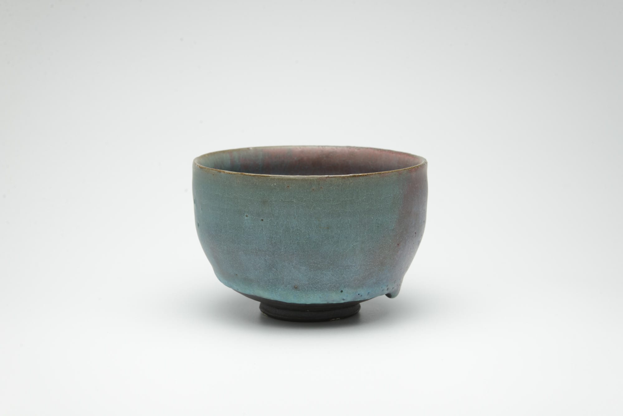 Shin Fujihira, Cinnabar Tea Bowl, 1980