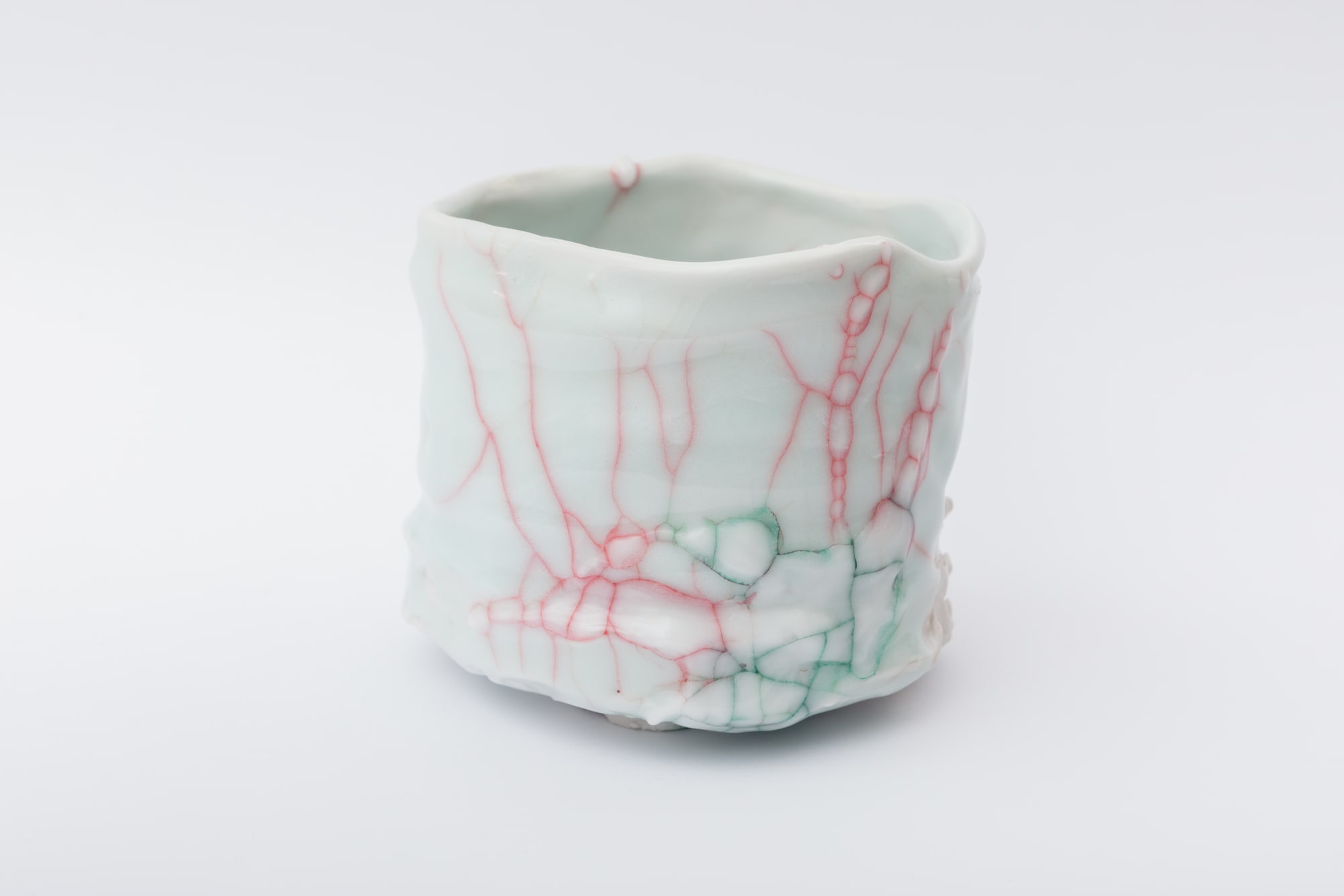 Kodai Ujiie, Celadon and Lacquer Tea Bowl