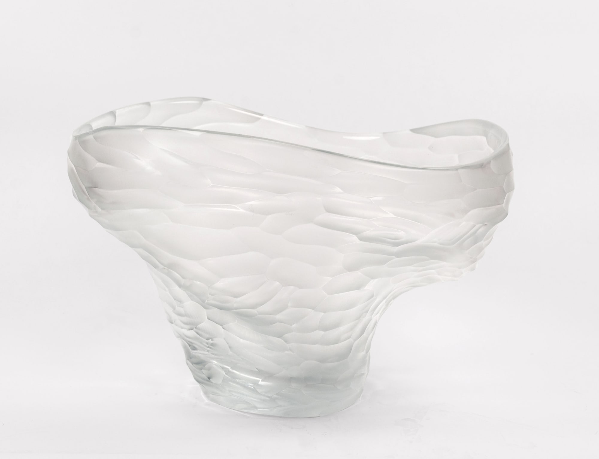 Massimo Micheluzzi, Carved Clear Vase, 2019