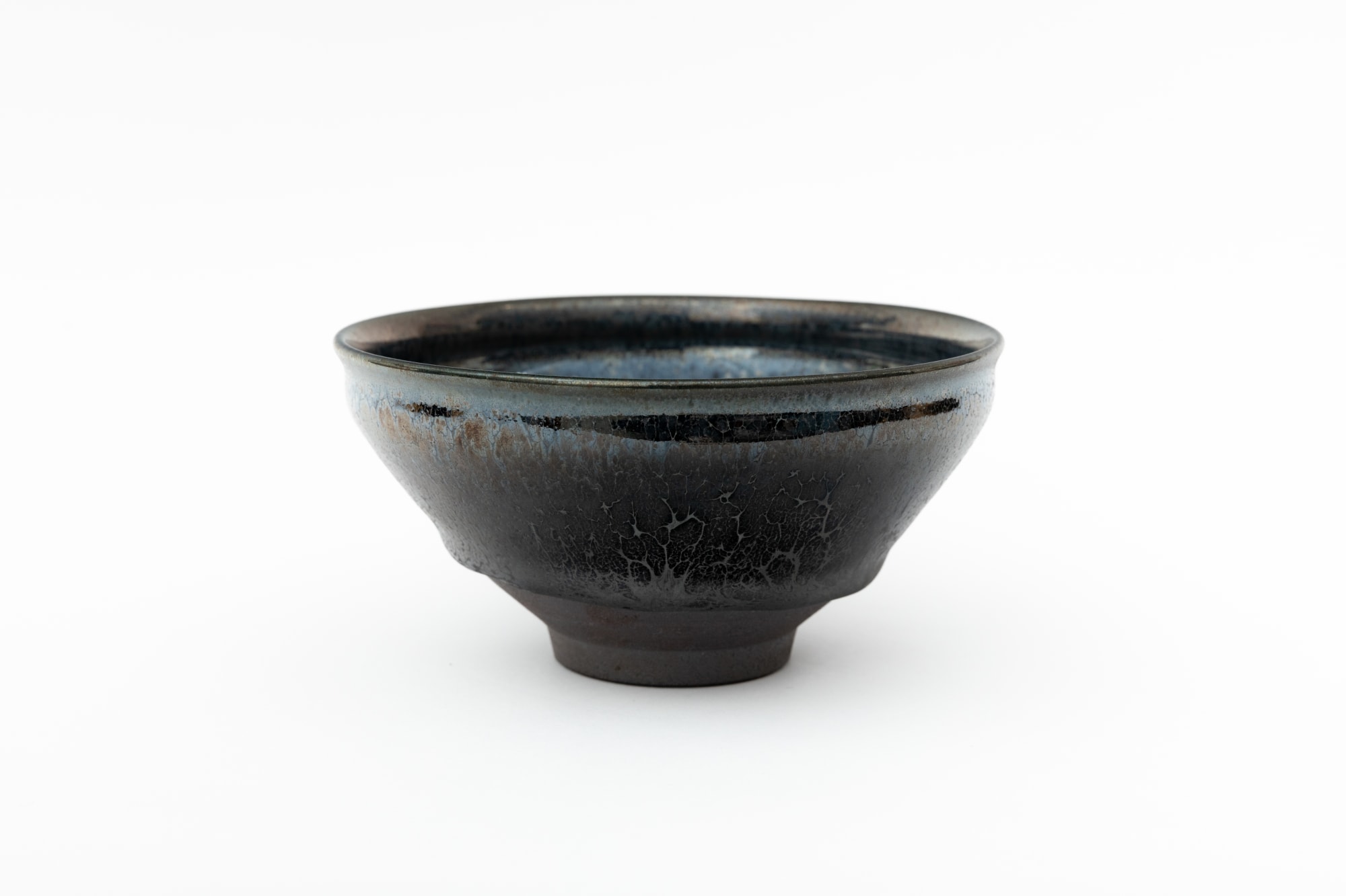 Noriyuki Furutani, Tenmoku Tea Bowl (fired in anagama kiln) - 油滴天目茶盌(穴窯焼成)
