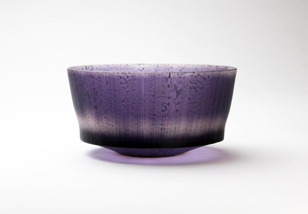 Midori Tsukada, 刻々と (紫) - Every moment (purple), 2016
