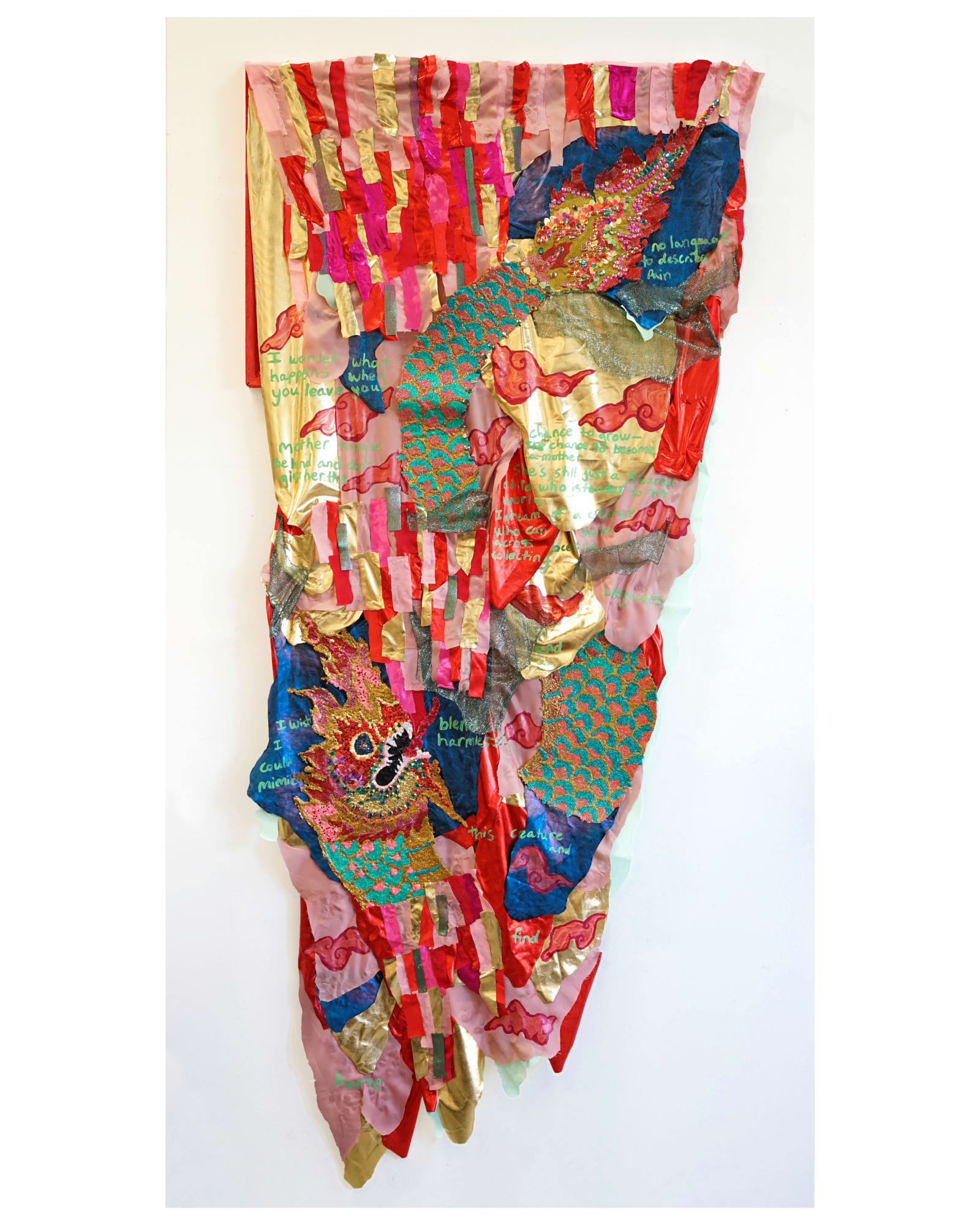 Emma Rani Hodges-Vanitlertpibon, Where my mother tongue can kiss the soil she stands upon’, 2021