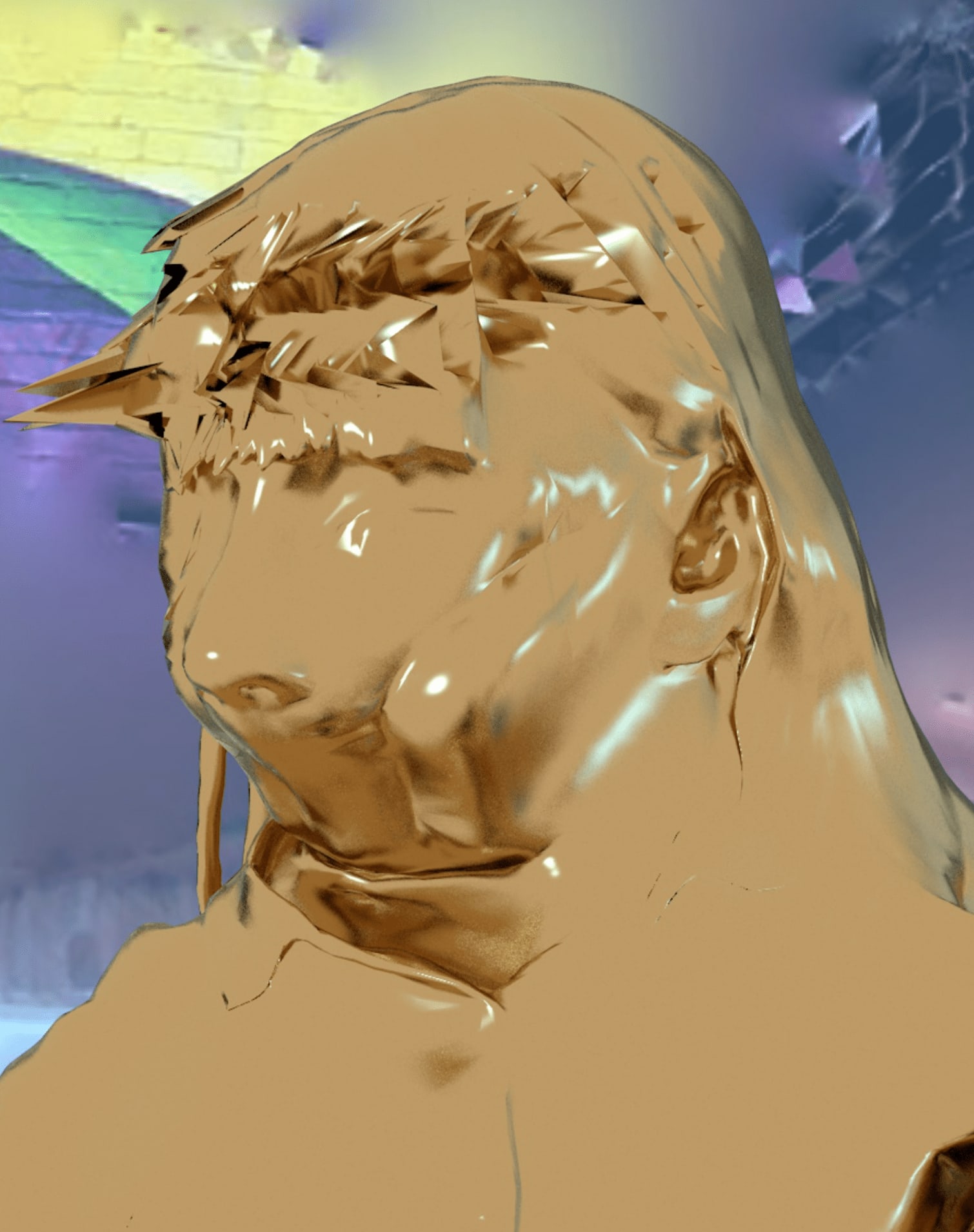 Mo Shaolong, Gold Displaced-2202-B, 2022