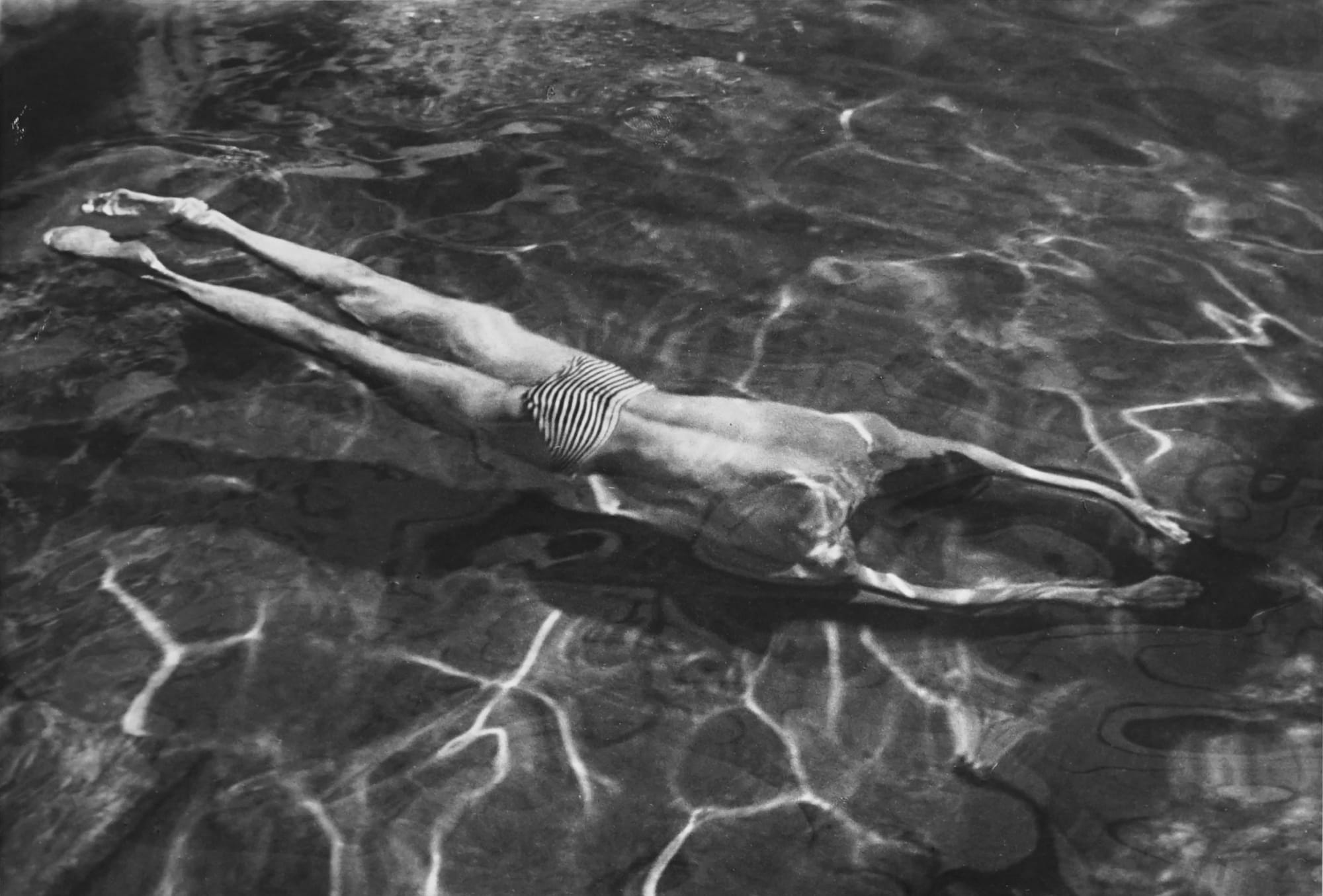 André Kertész, Underwater Swimmer, Esztergom (Hungary) p. 41. Aug 31, 1917