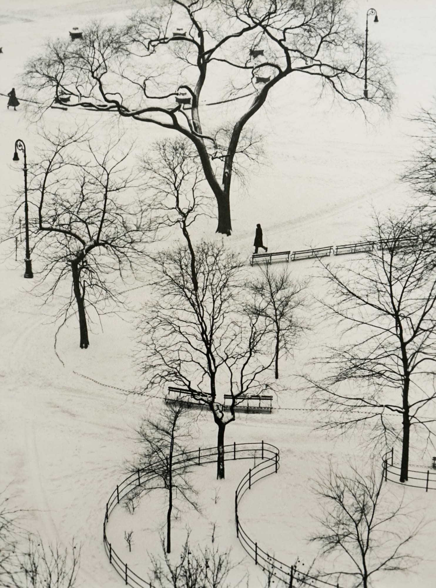 André Kertész, Washington Square, New York, 1954