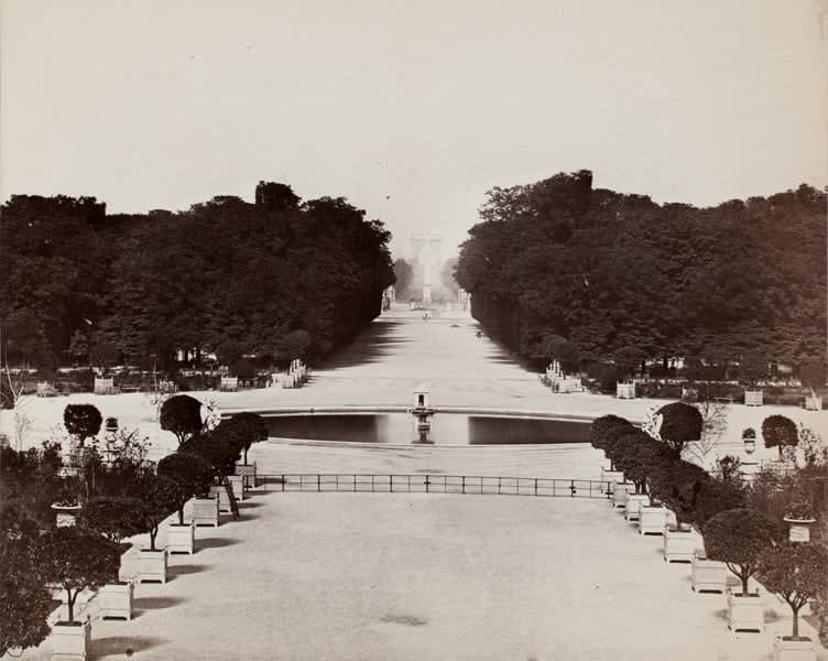 Charles Negre, Bassin des Tuileries, Paris juin 1859, 1859