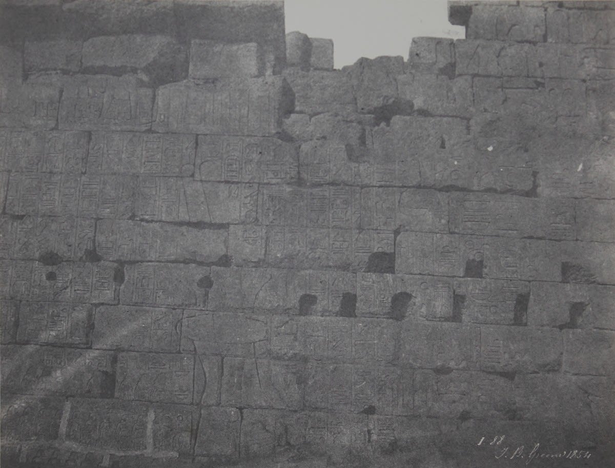 John Beasley Greene, Voyage dans la Haute Egypte et la Nubie, Karnak, 1854