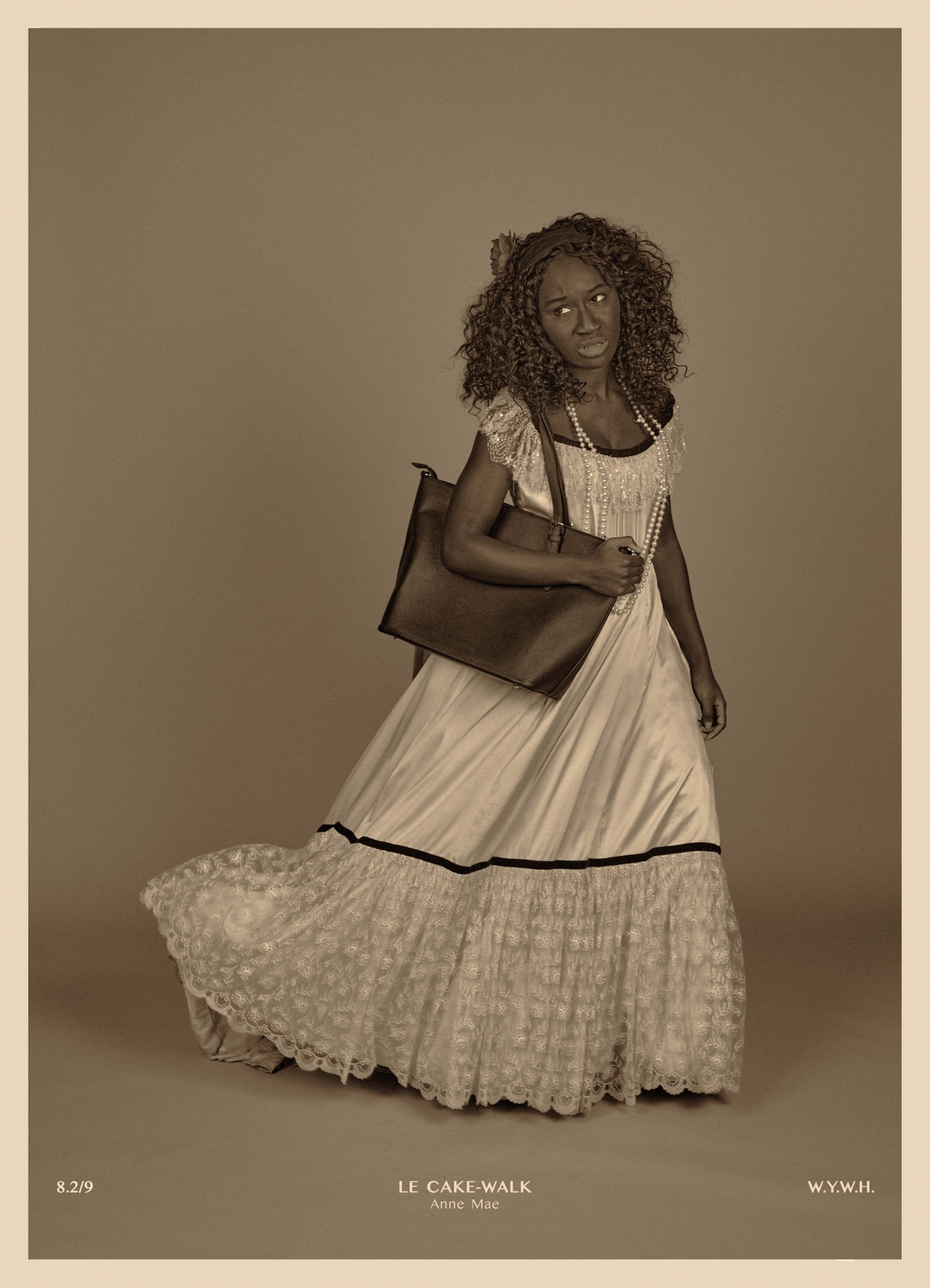 Heather Agyepong, Wish You Were Here triptych (8.2. Le Cake-Walk: Anna Mae), 2020