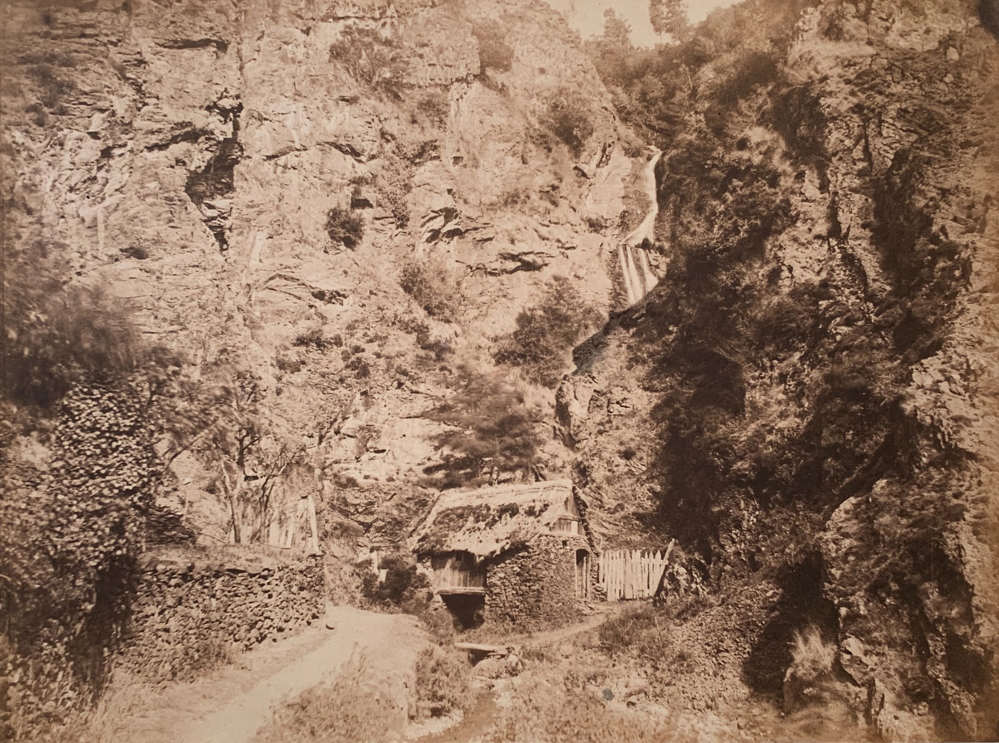 Ange Eugene Henri Mailand, Cascades de Juzet, 1856