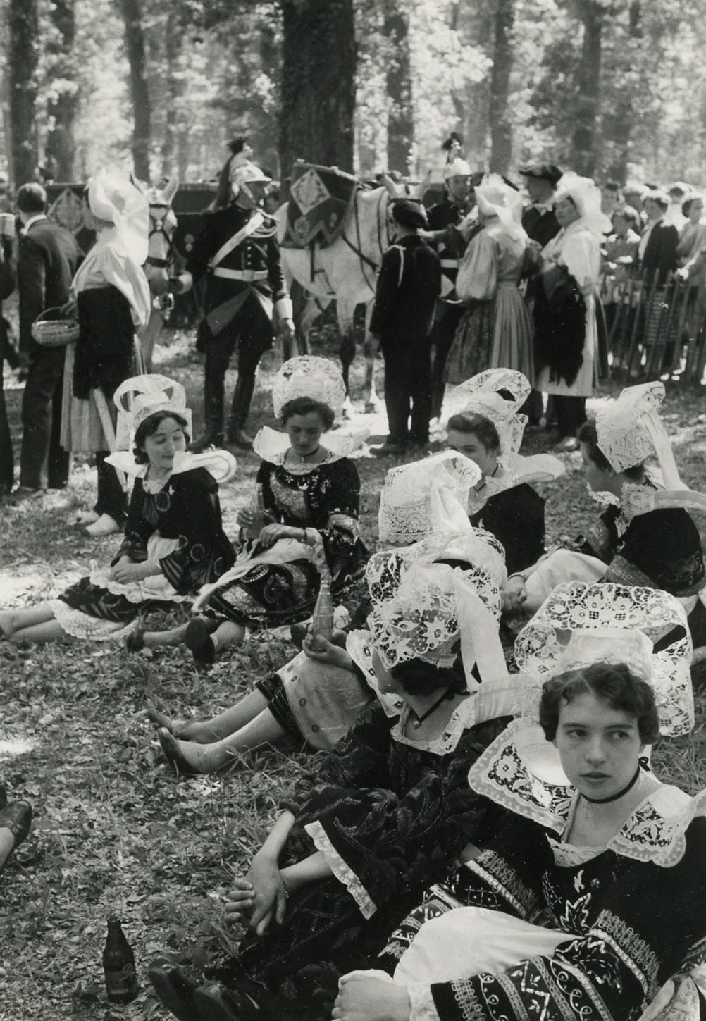 Henri Cartier-Bresson, Women in traditional dress, Brittany, 1955