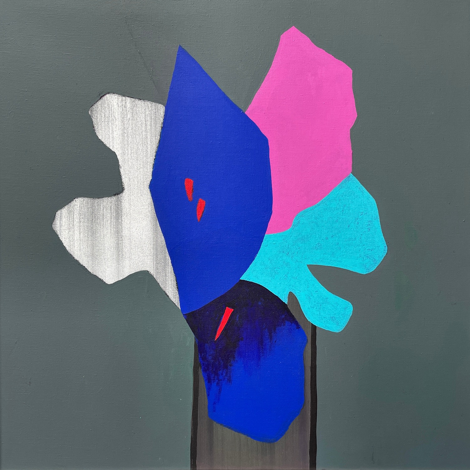Derrick Greaves, Artificial Flowers, 2020