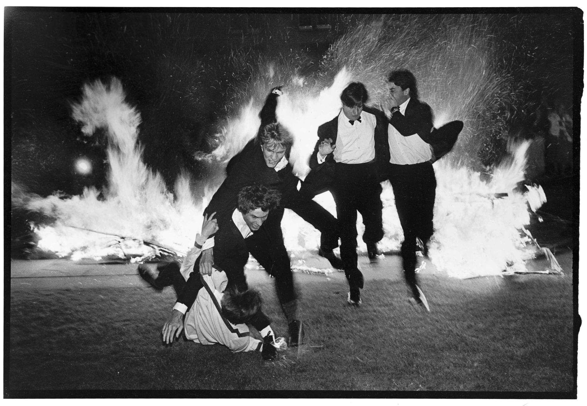 Dafydd Jones, Burning Boat, Oriel College, Oxford, 1984