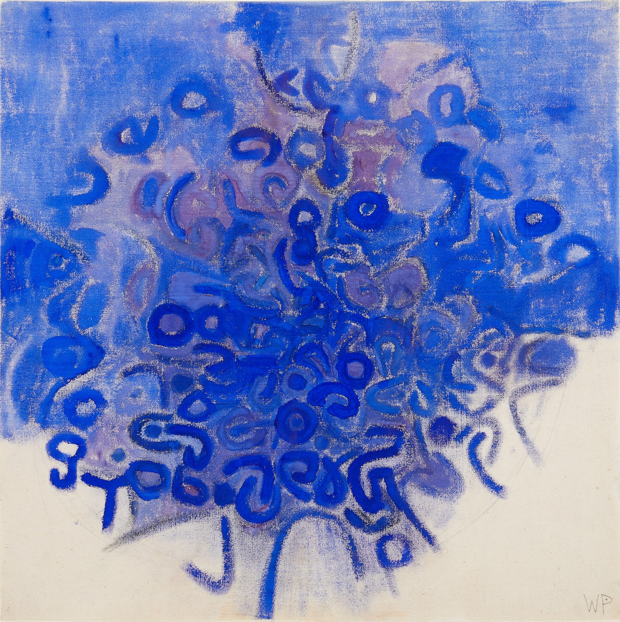 Wendy Pasmore, Blue Abstract / Now, 1964