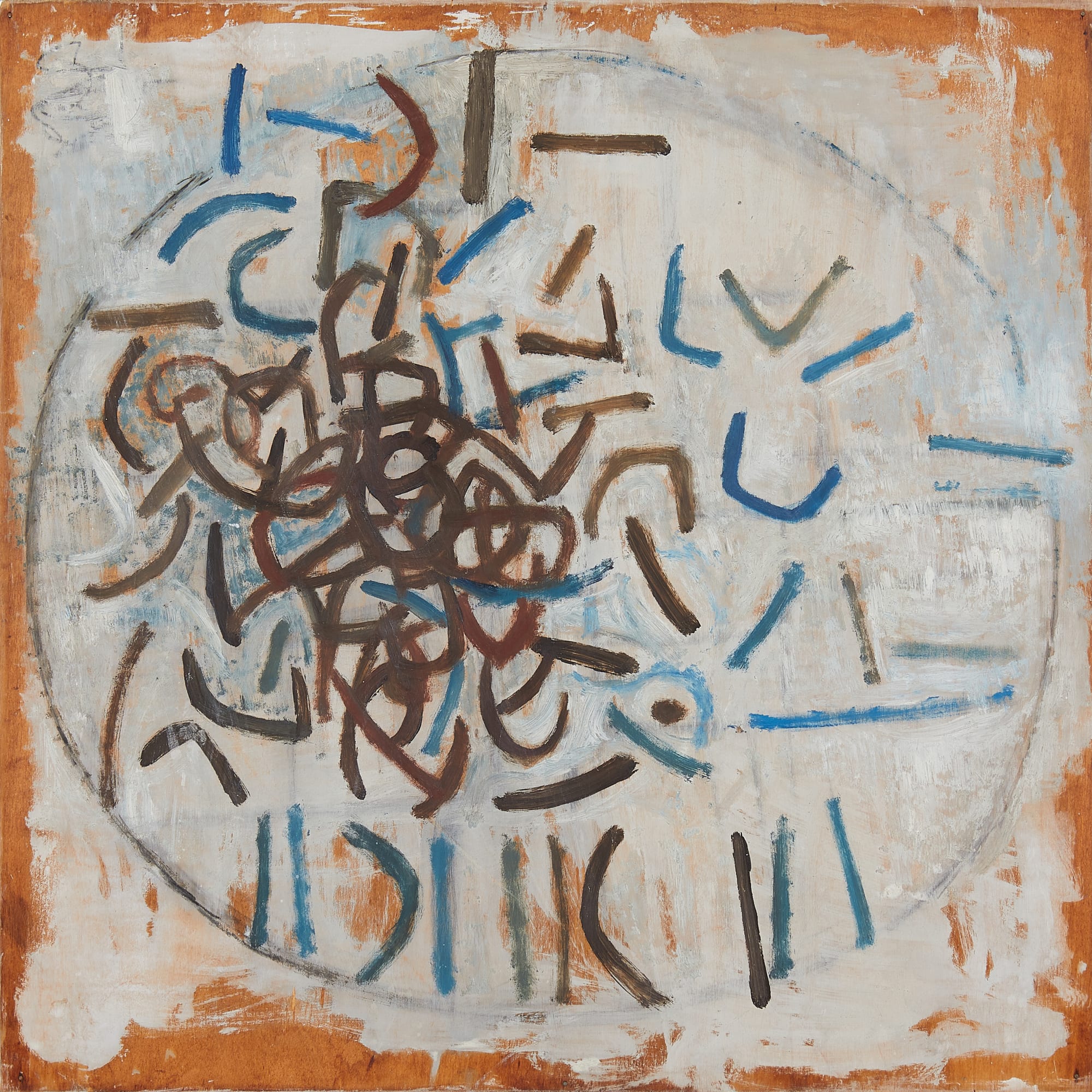 Wendy Pasmore, Abstract Brown and Indigo 2, 1961