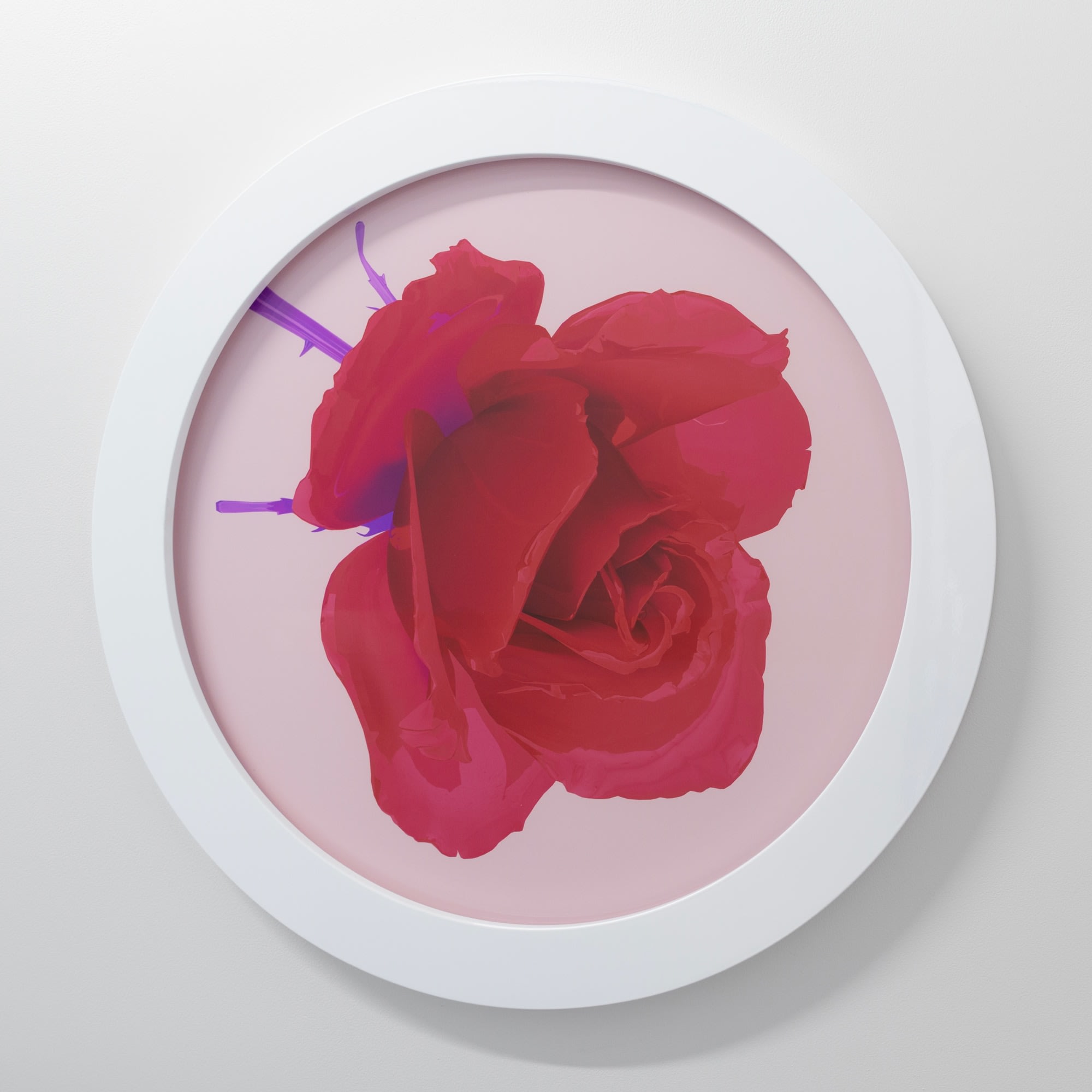 Hye Rim Lee, Red Glass Rose, apricot, 2023