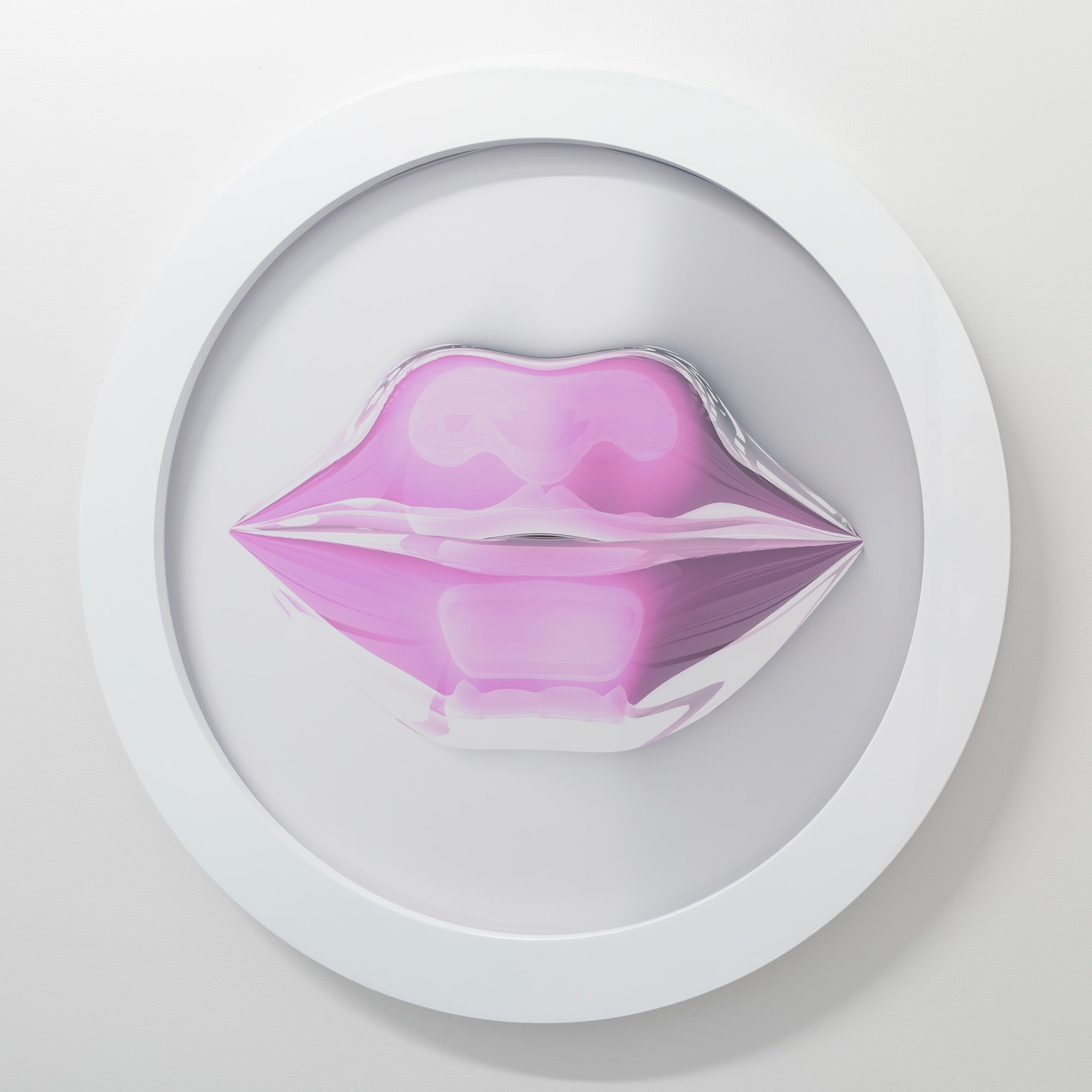 Hye Rim Lee, Pink Glass Lips, 2023