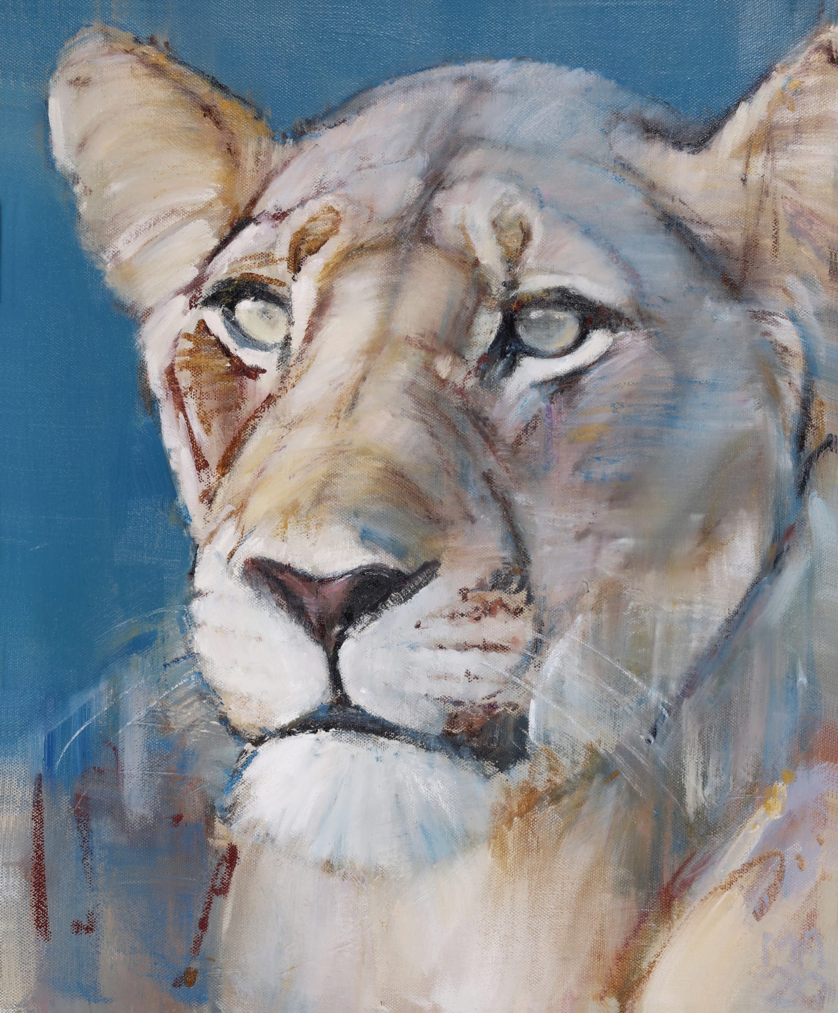 Mark Adlington, Holbein Lioness, 2021