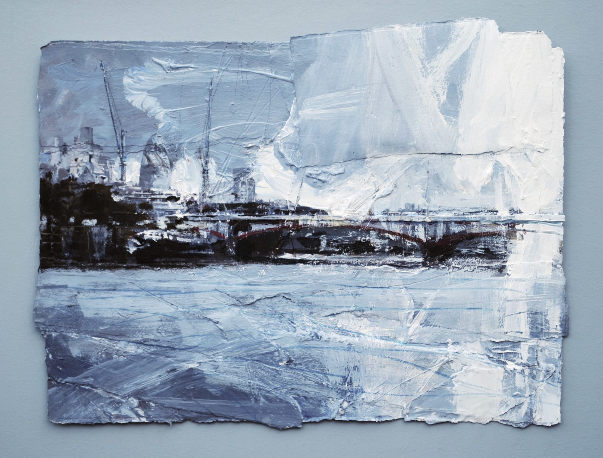 David Tress, Blackfriar's Bridge and Cranes, 2018