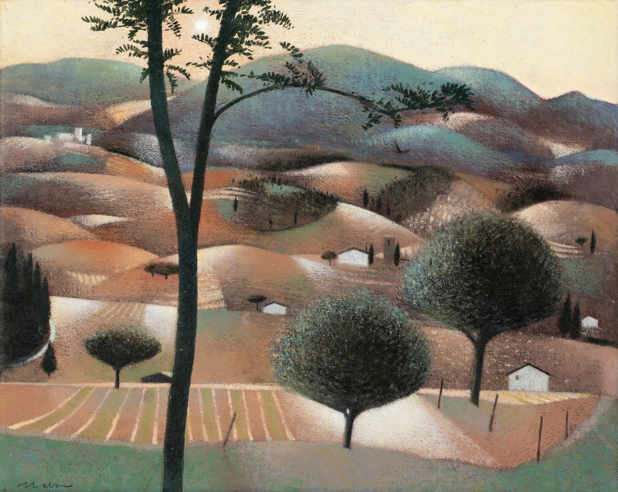 Tom Mabon, Nightfall in the Apennines, 2023