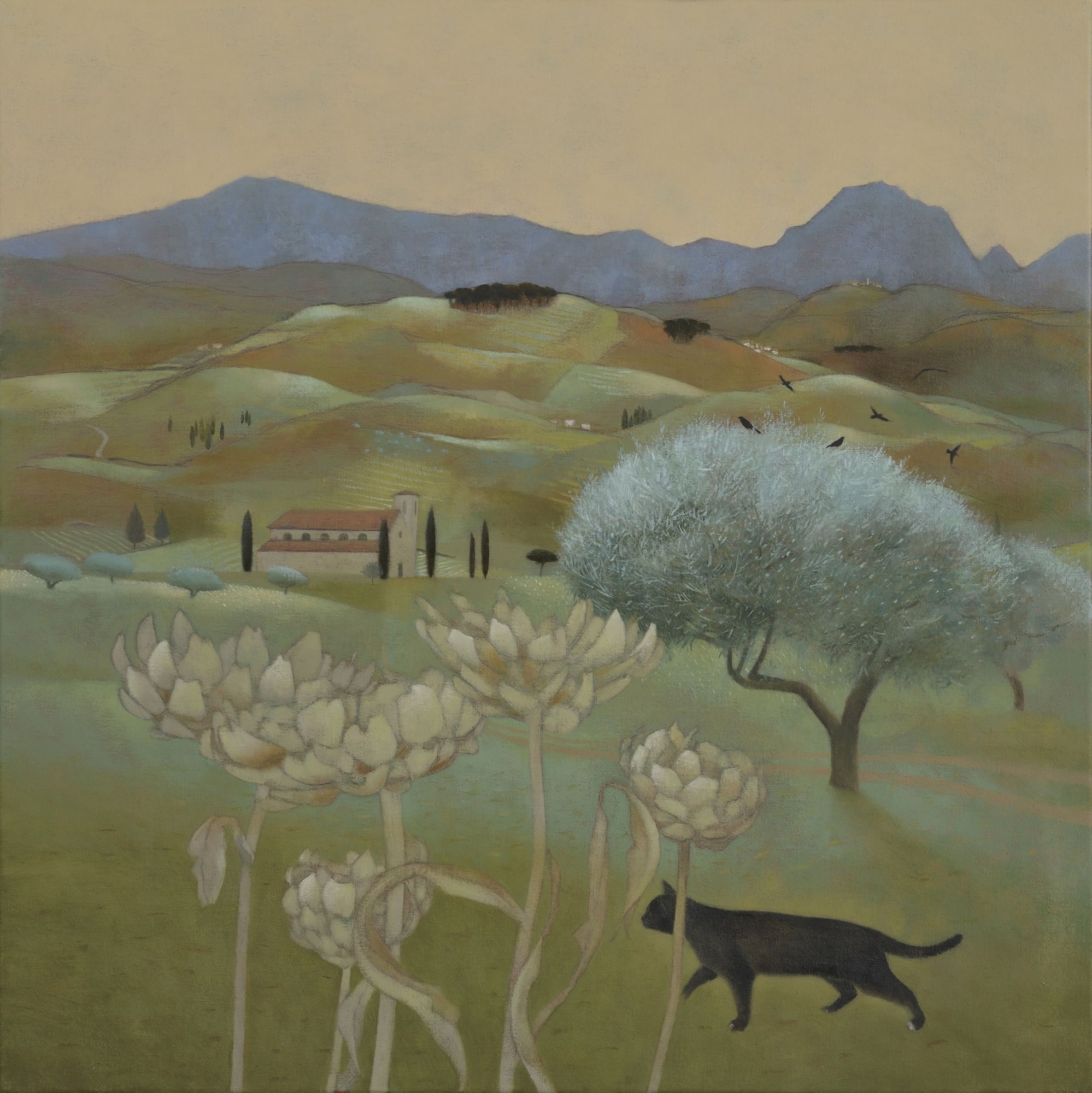 Tom Mabon, Ever darkening tints below the Apennines, 2020