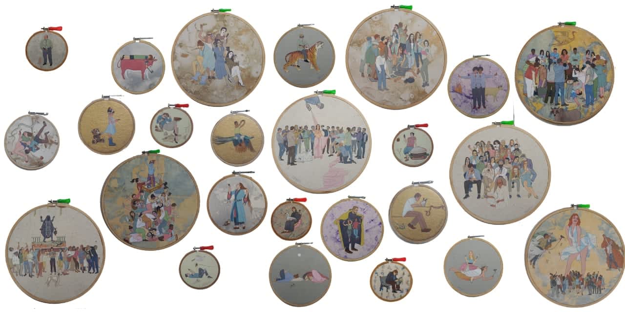 Sanjoy Patra, Untitled (Set of 26), 2024