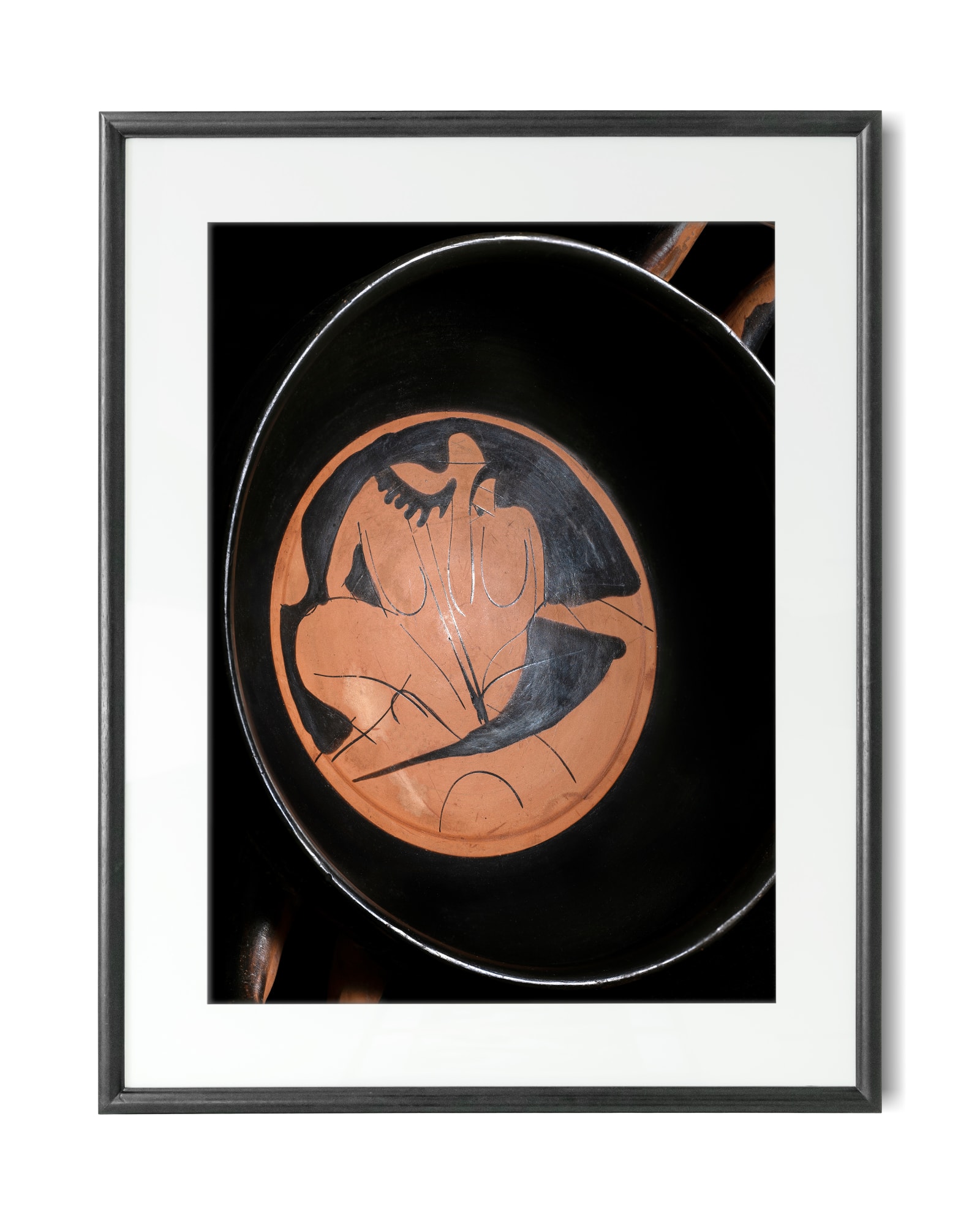 Jaron James, A photographic print of an Attic red-figure kylix, 2022