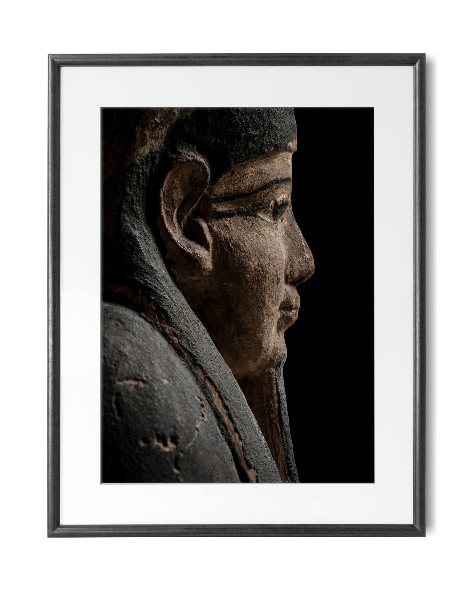 Jaron James, A photographic print of an Egyptian wood Ptah Sokar Osiris, 2022