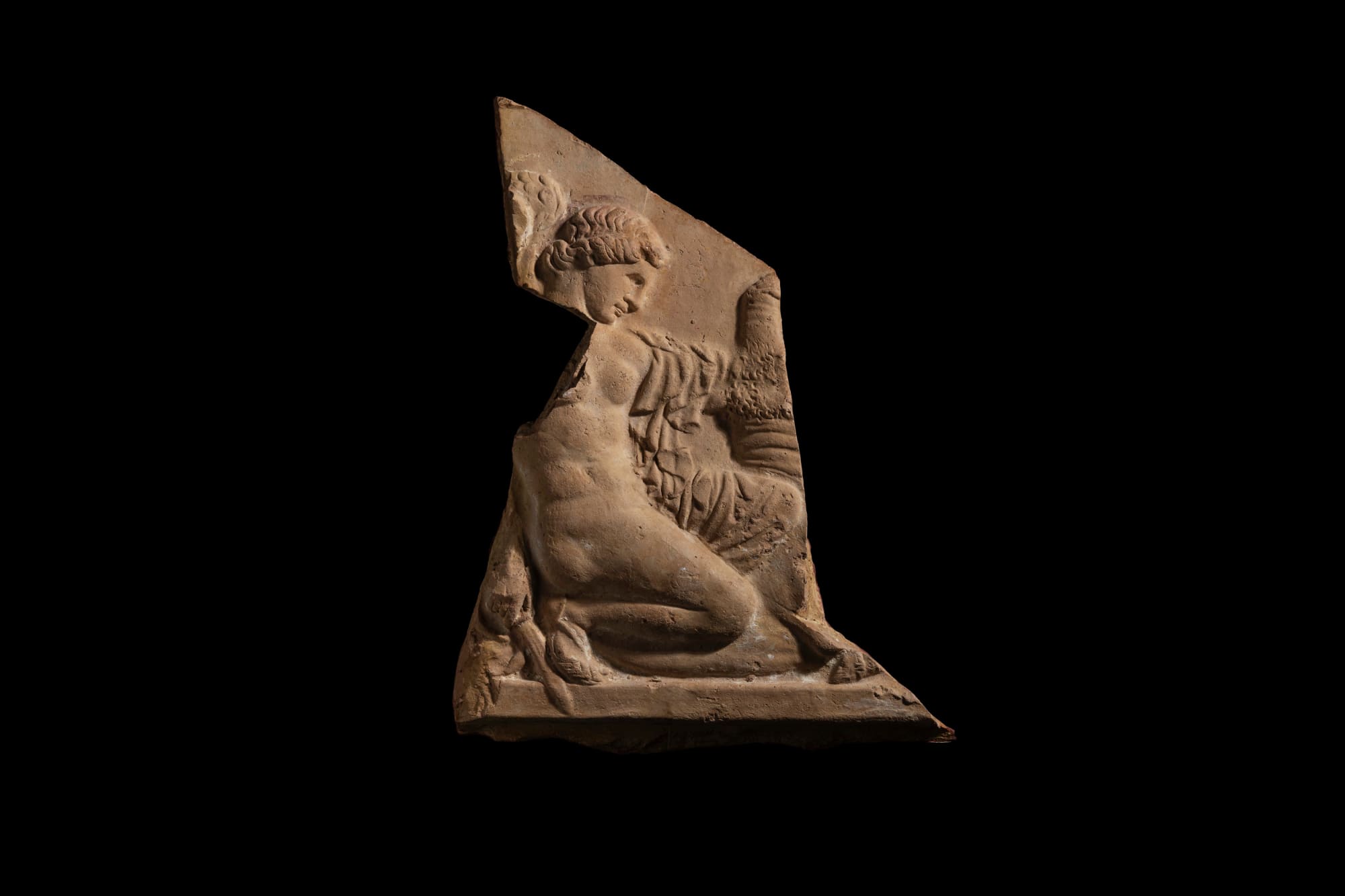 Roman, A Roman terracotta Campana relief fragment, Late Republican to Augustan, late 1st century BC - early 1st century AD