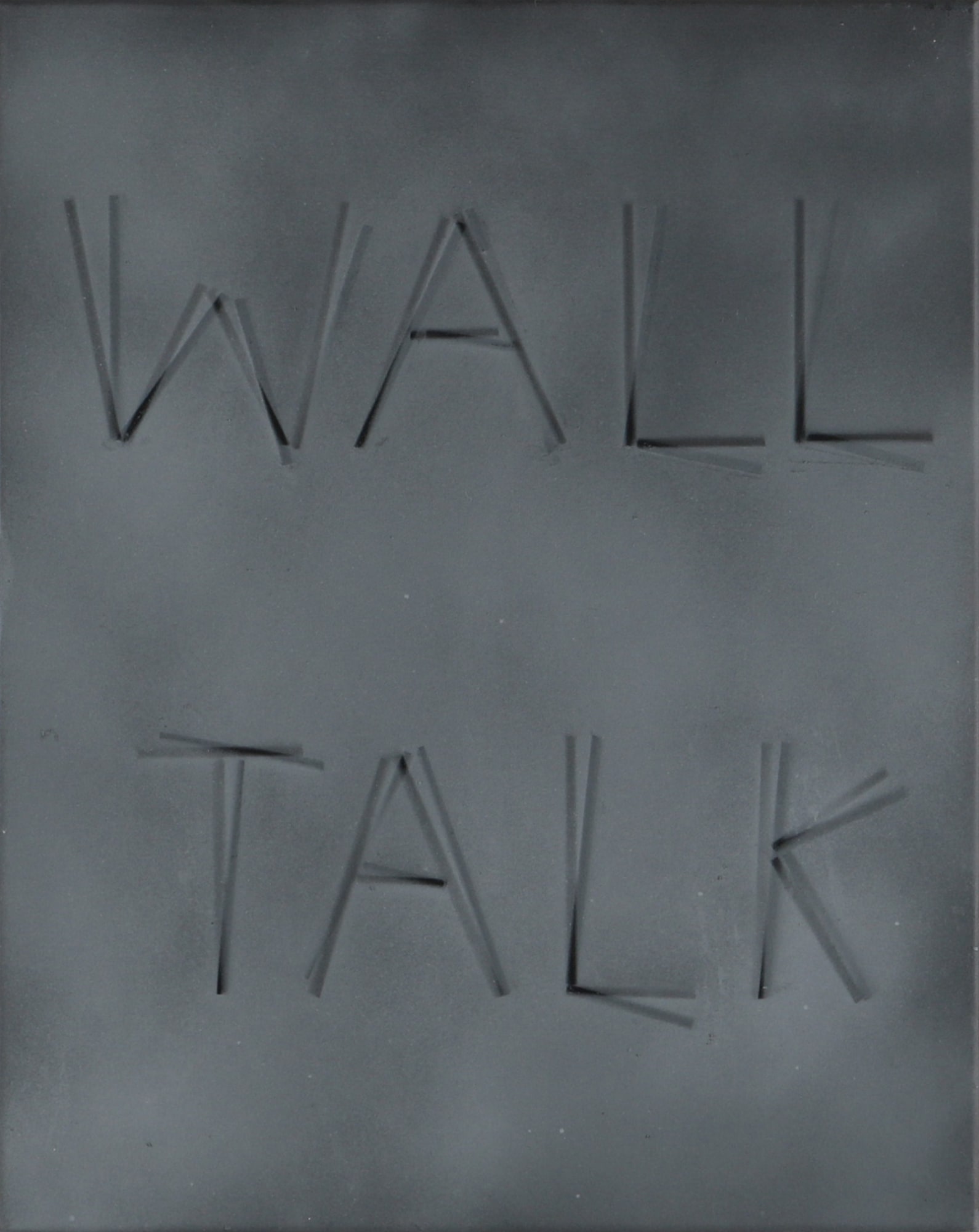 Scott Reeder, Untitled (Wall Talk) grey, 2012
