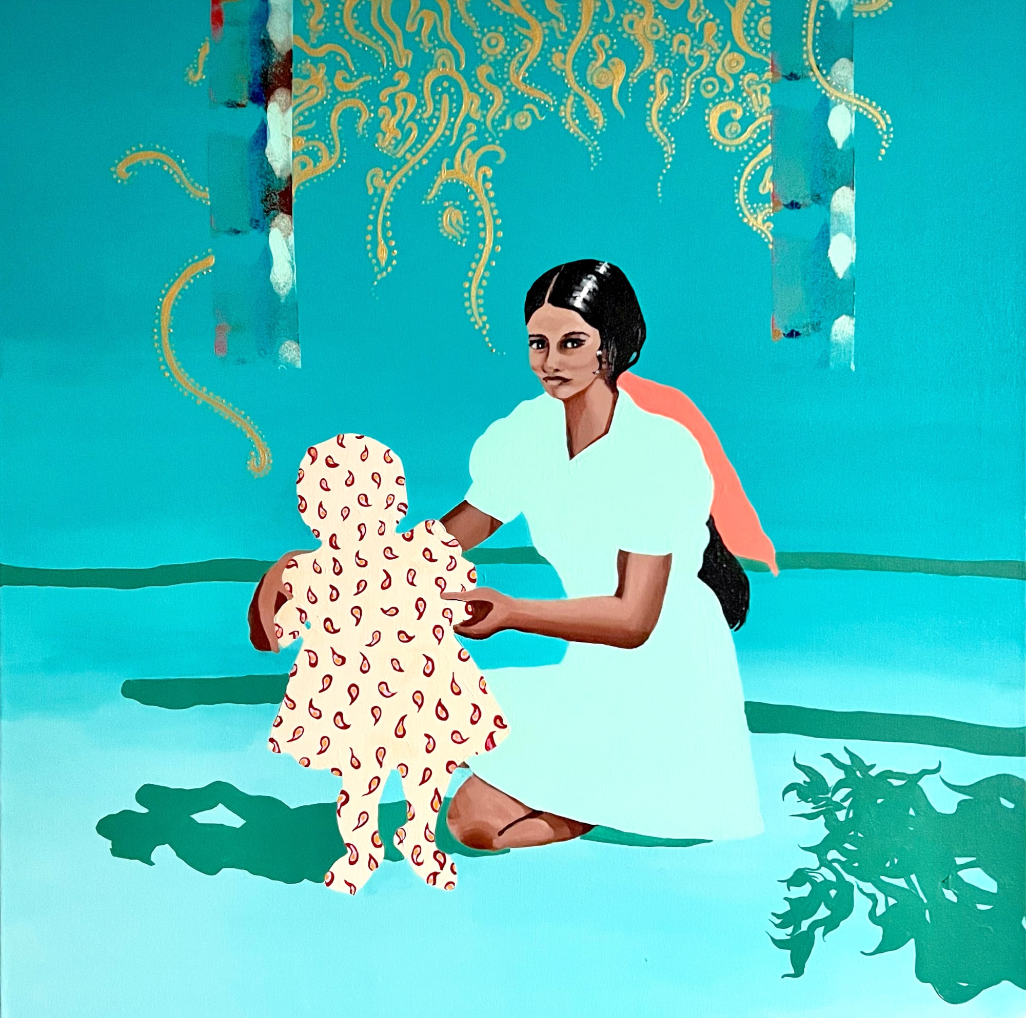 Suchitra Mattai, a shadow, a kiss, 2022