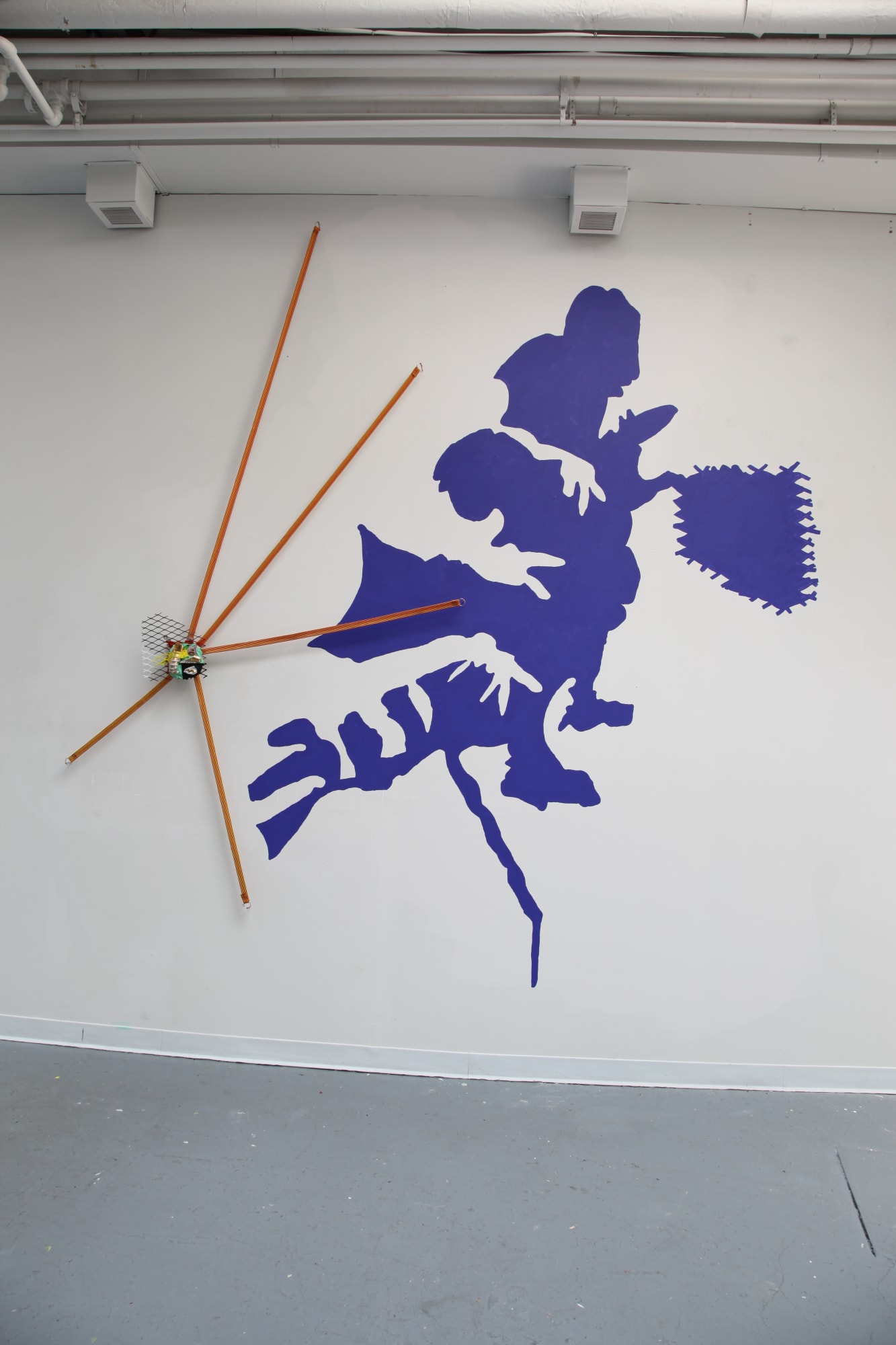 Jessica Stockholder, Pursuit of Lobster Tales: including a Specific Shape and a fixed Object, 2021