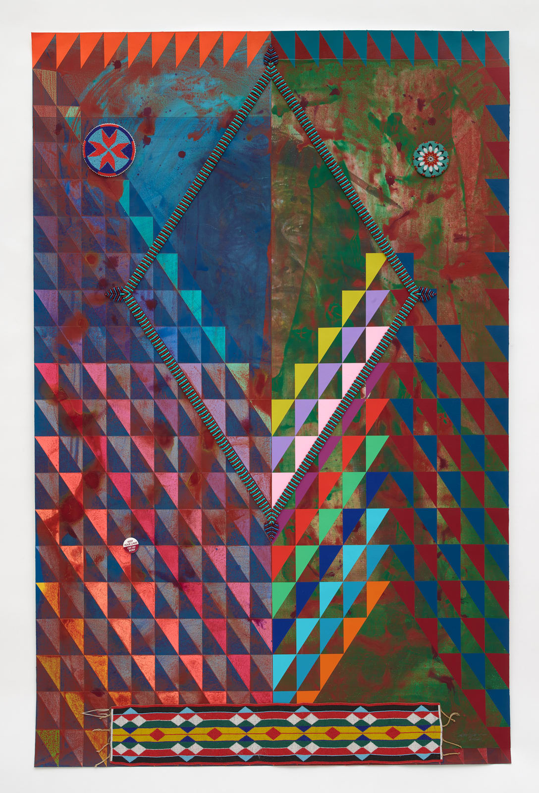 Jeffrey Gibson, Chief Black Coyote, 2021