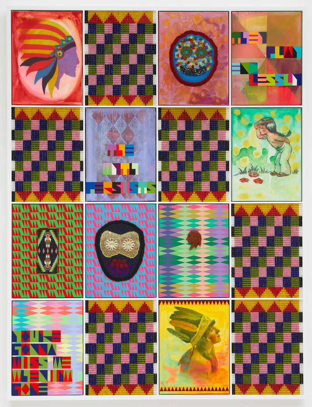 Jeffrey Gibson, THEY PLAY ENDLESSLY, 2021