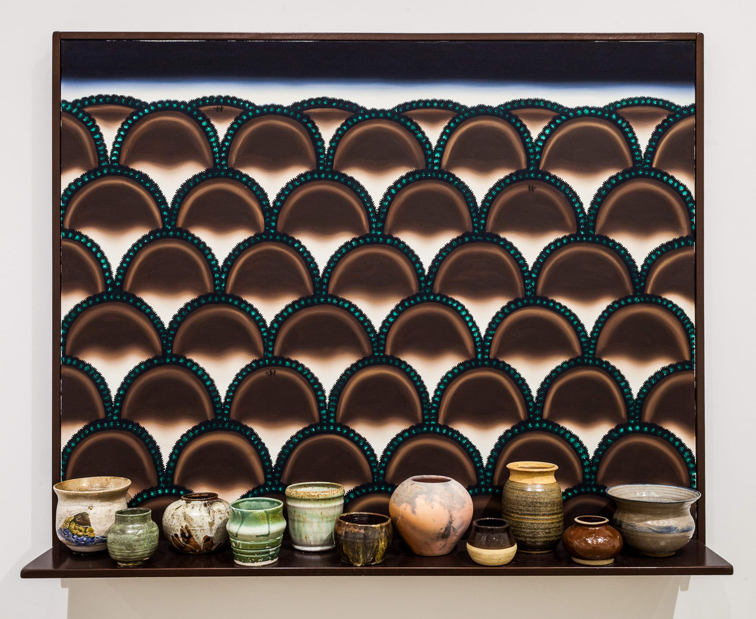 Roger Brown, Virtual Still Life #14: Pots and Piedmont at Piru, 1995