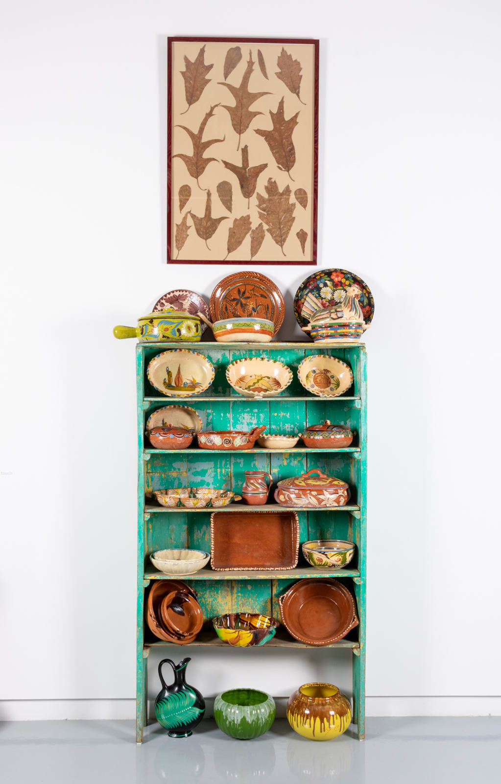 Roger Brown, Virtual Still Lives:Bedroom Right: Blue Hutch, c.1980