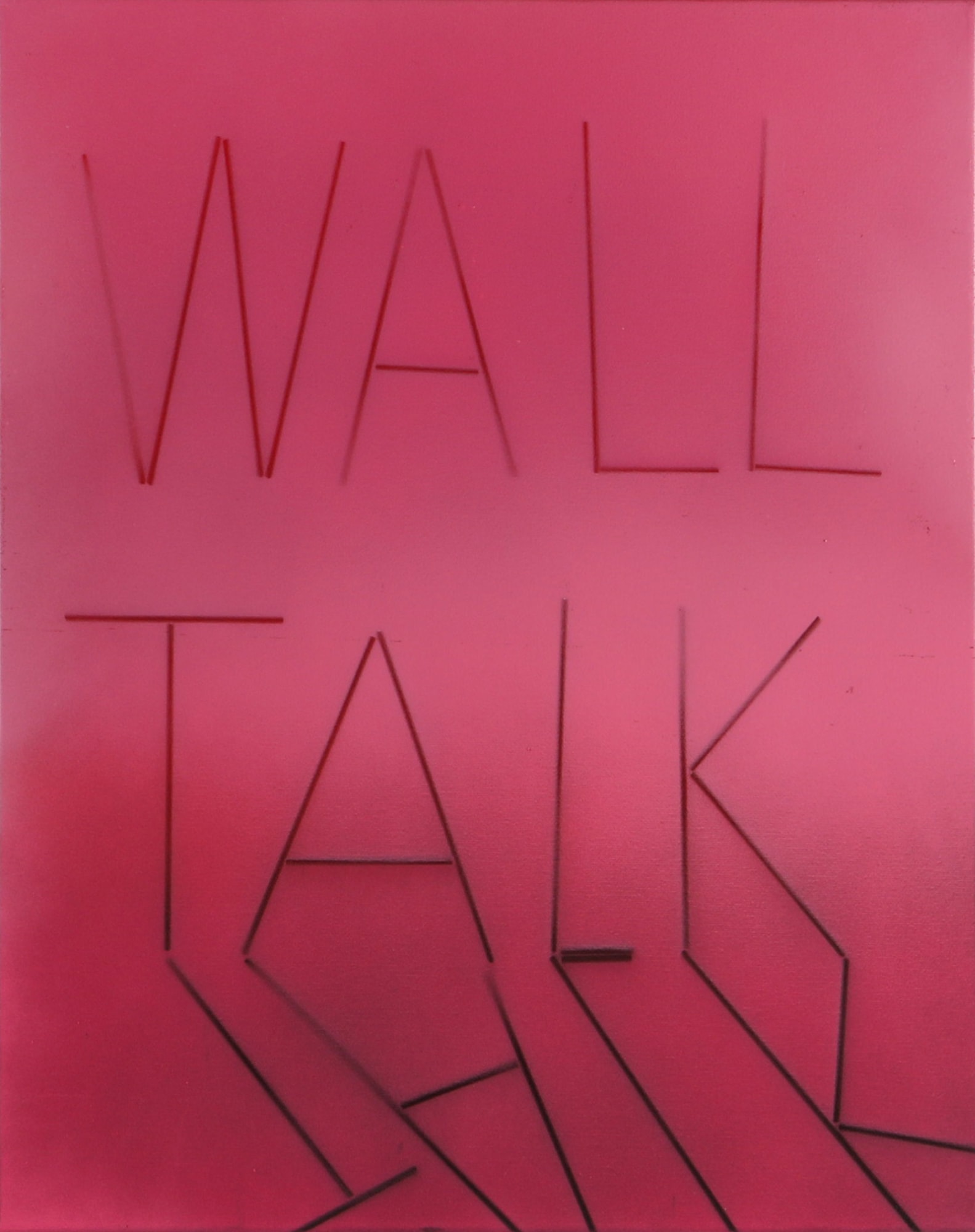 Scott Reeder, Untitled (Wall Talk) grey and pink, 2012