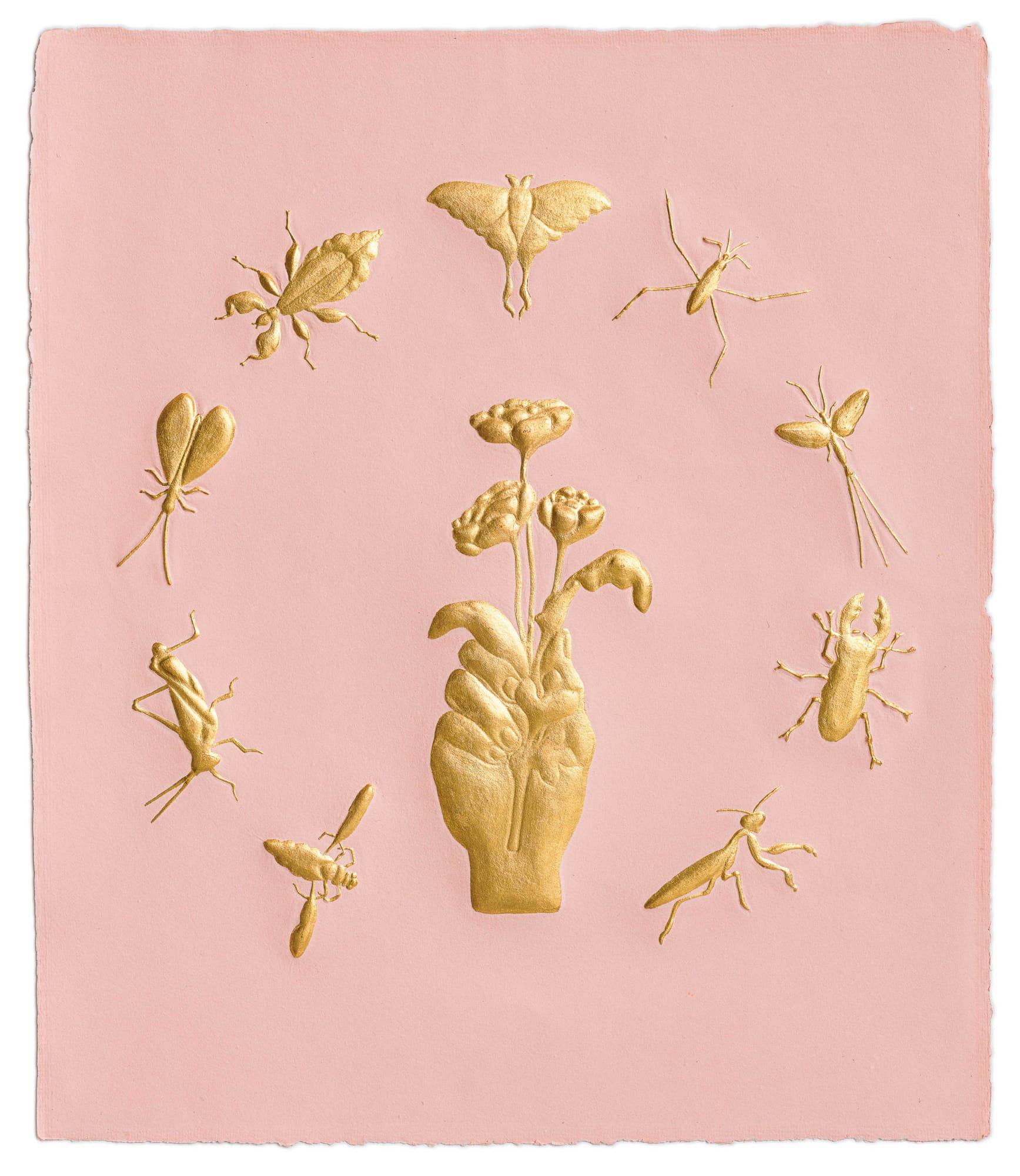 Tricia Wright, Small Matters (hand and flower), 2023