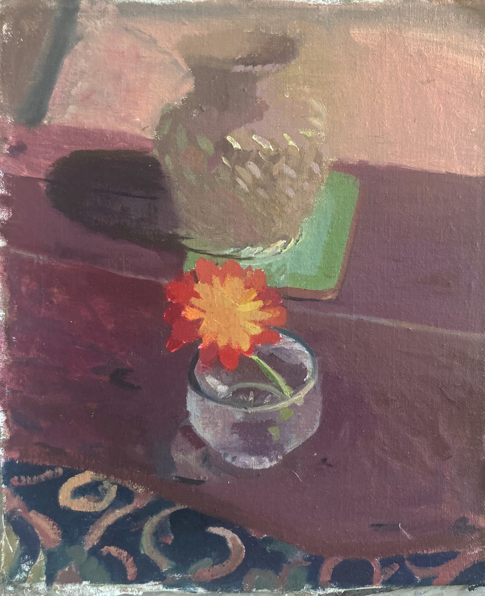 Abigail Dudley, Still Life on Wooden Table, 2023