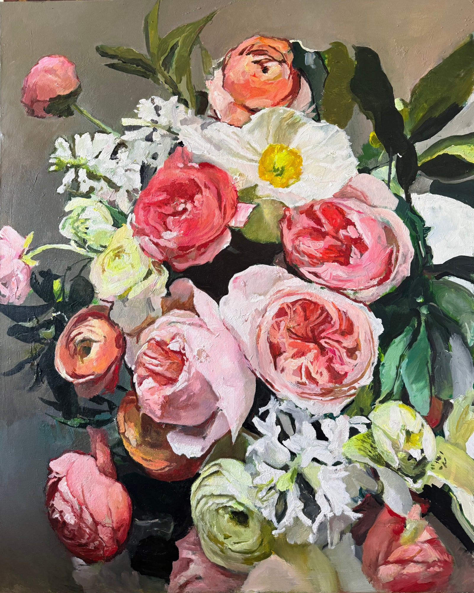 Michael Harnish, Arrangement in Pink and Green, 2025