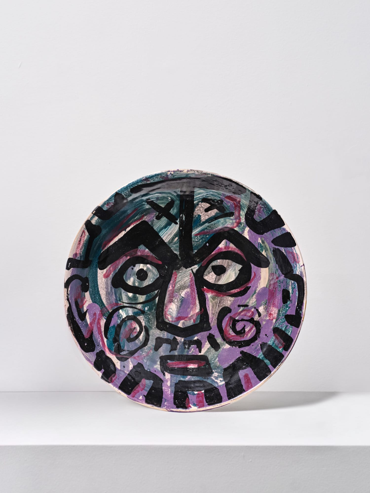 A.R. Penck, Schale mit Selbstbildnis, 1991