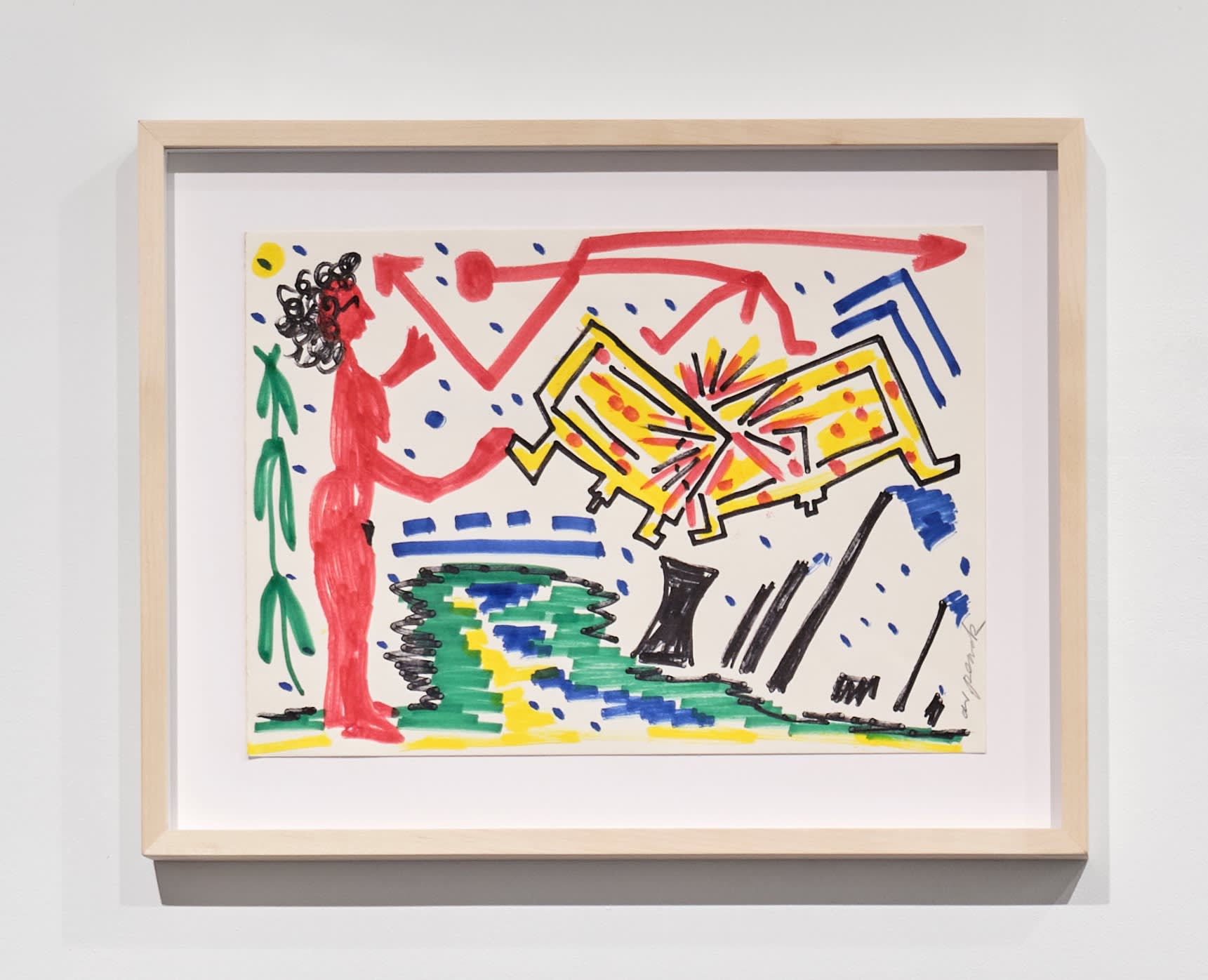 A.R. Penck, Sans titre (Computercrash), Ca. 1992