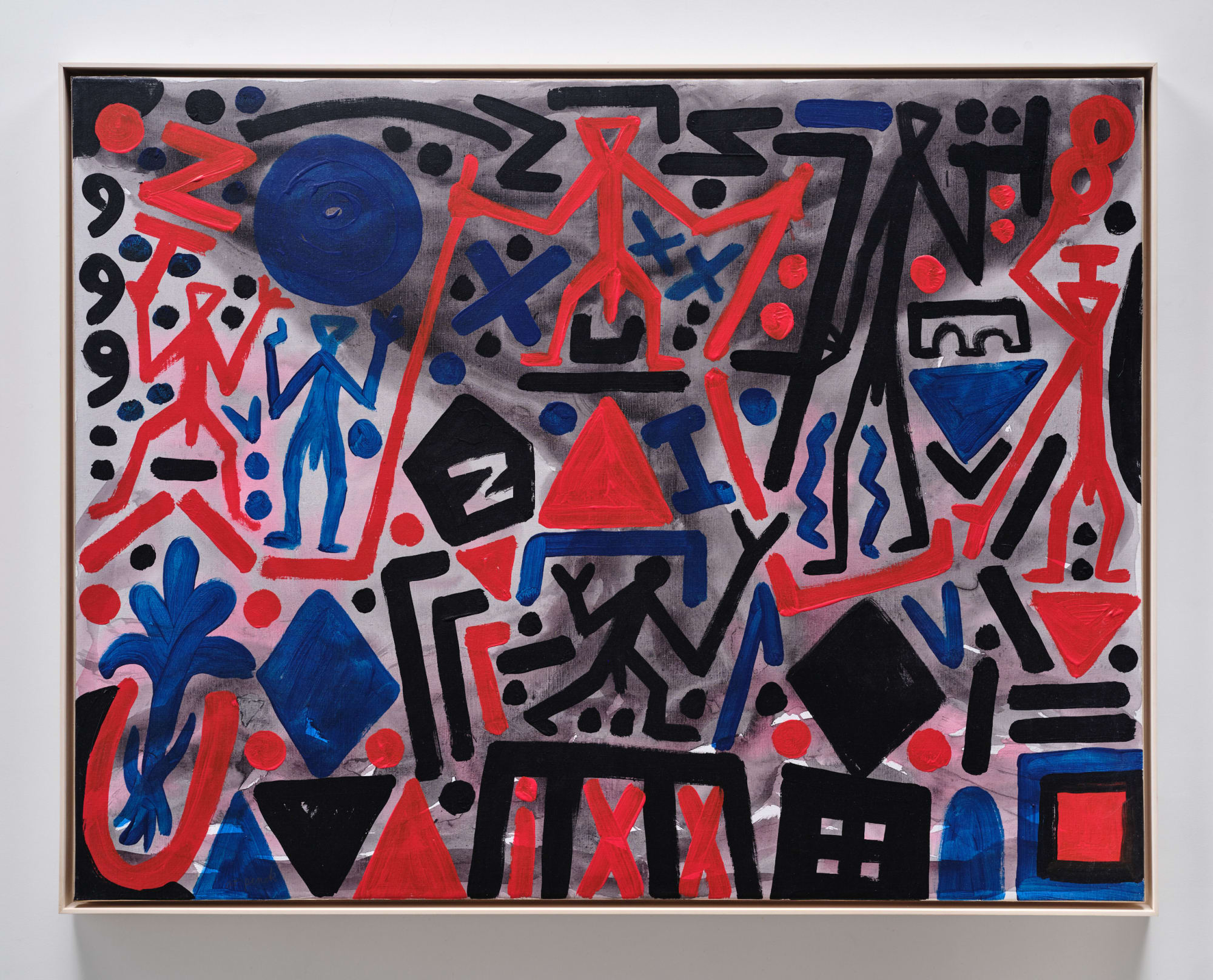 A.R. Penck, DUNKLE BEDROHUNG, 2005